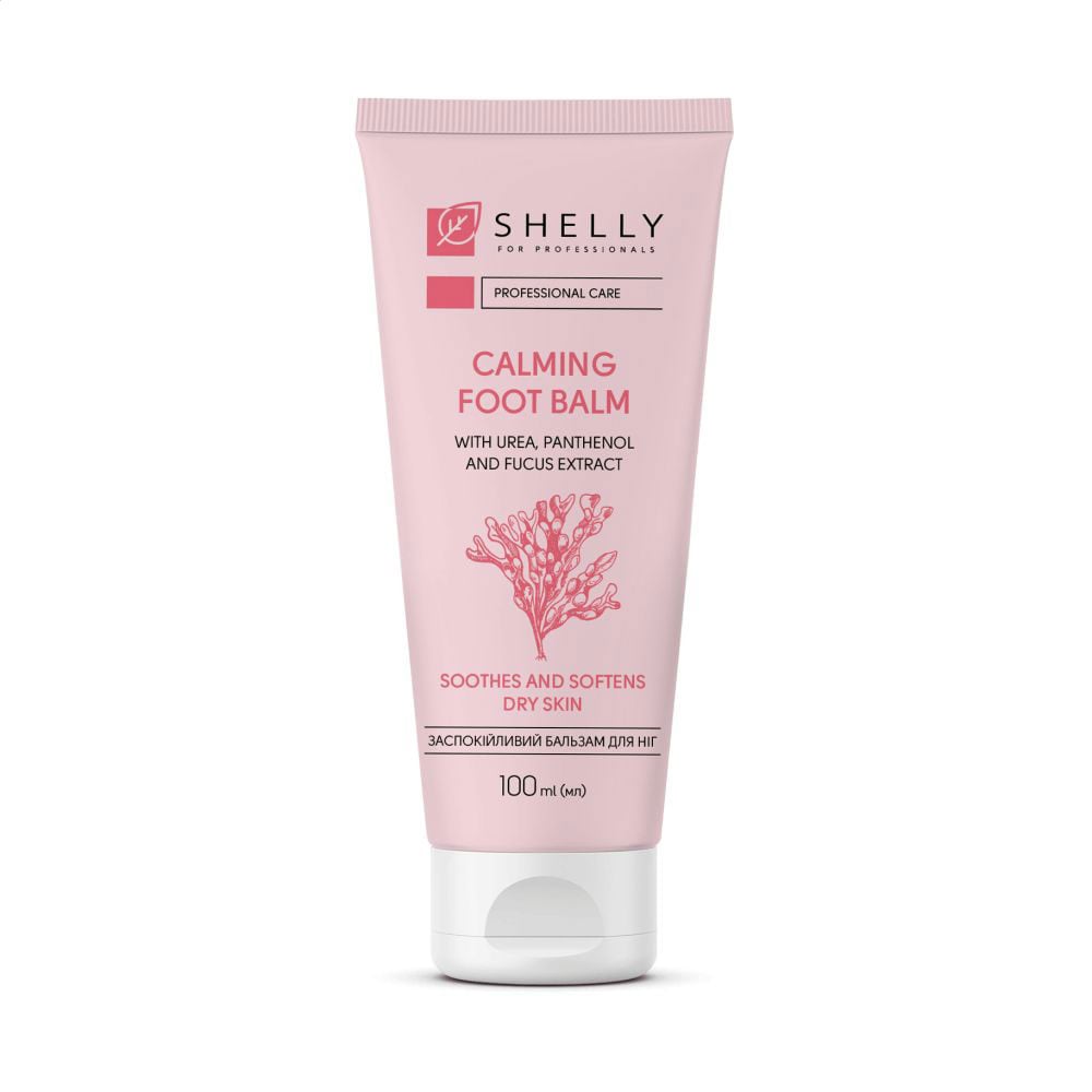 Заспокійливий бальзам для ніг Shelly Calming Foot Balm із сечовиною, пантенолом та фукусовим екстрактом, 100 мл