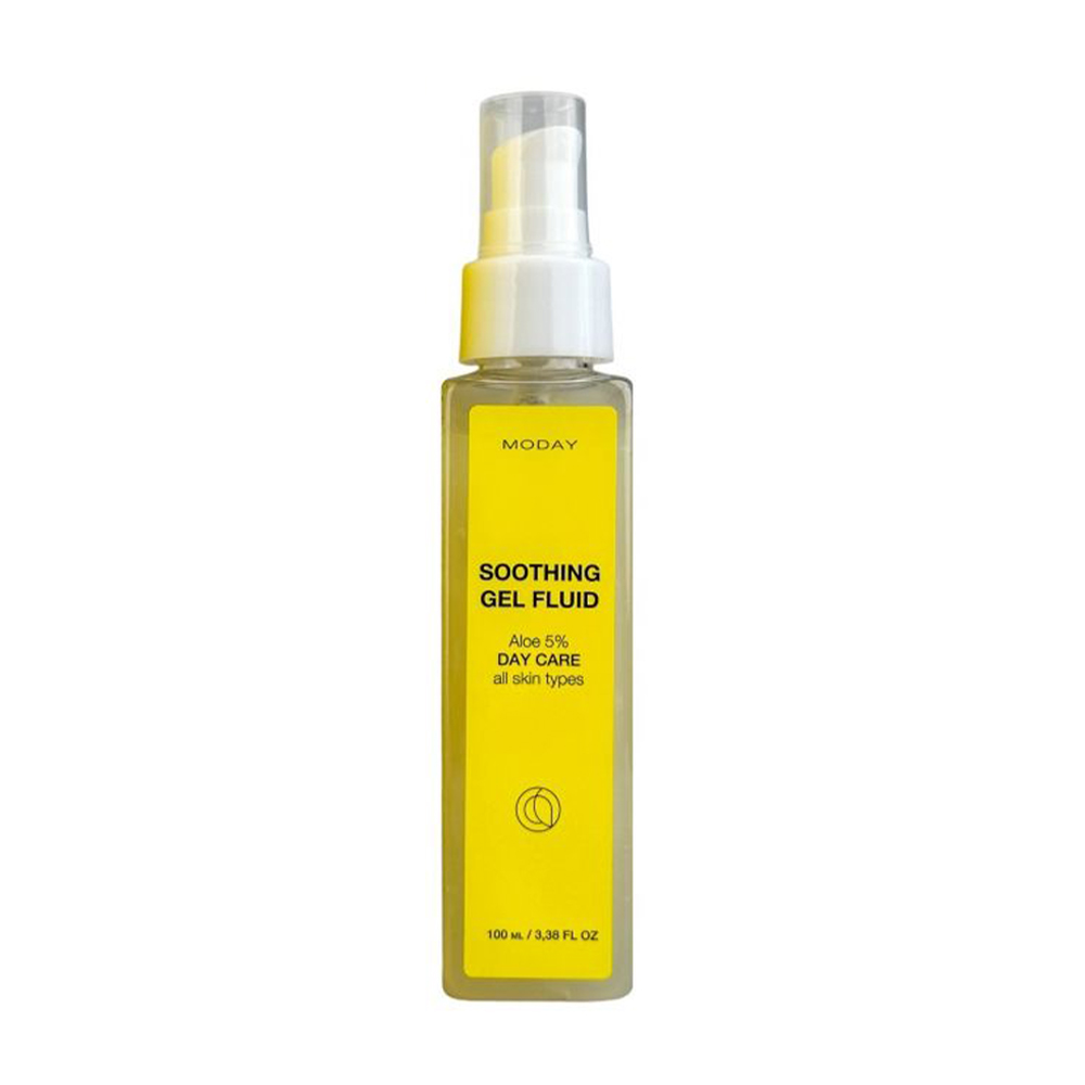 Заспокійливий денний гель-флюїд MODAY Anti-Acne Soothing Day Gel Fluid для проблемної шкіри з 5% екстрактом алое вера, 100 мл