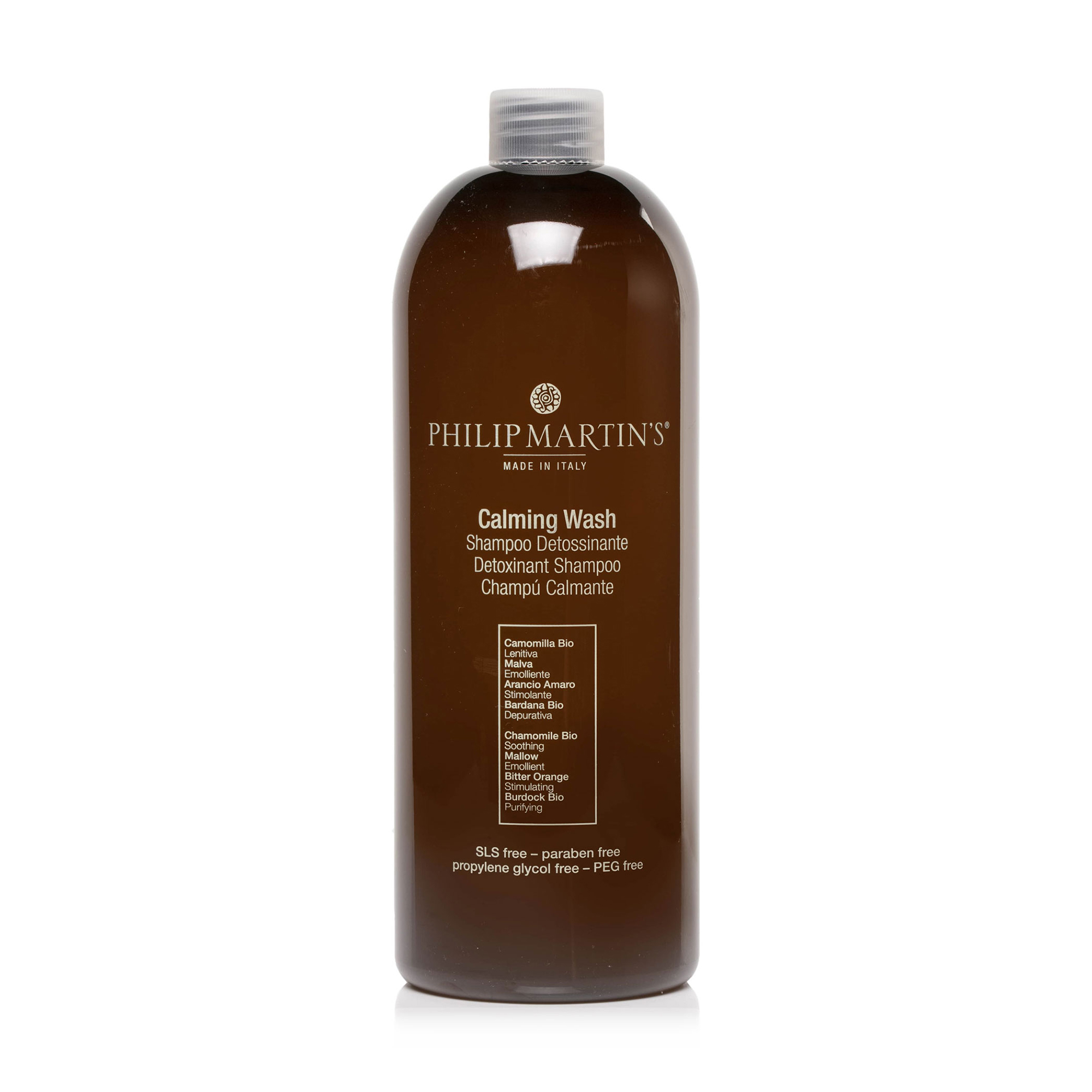 Заспокійливий детокс-шампунь для себорейної шкіри голови Philip Martin's Calming Wash Detoxinant Shampoo, 1 л