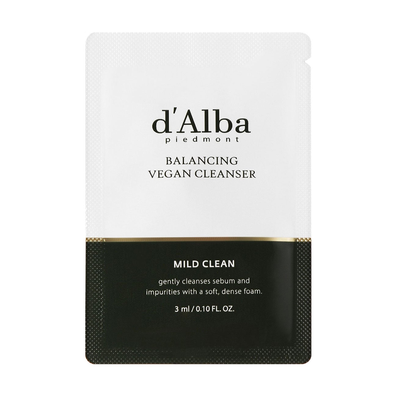 Заспокійливий гель для вмивання D'Alba Balancing Vegan Cleanser, 3 мл