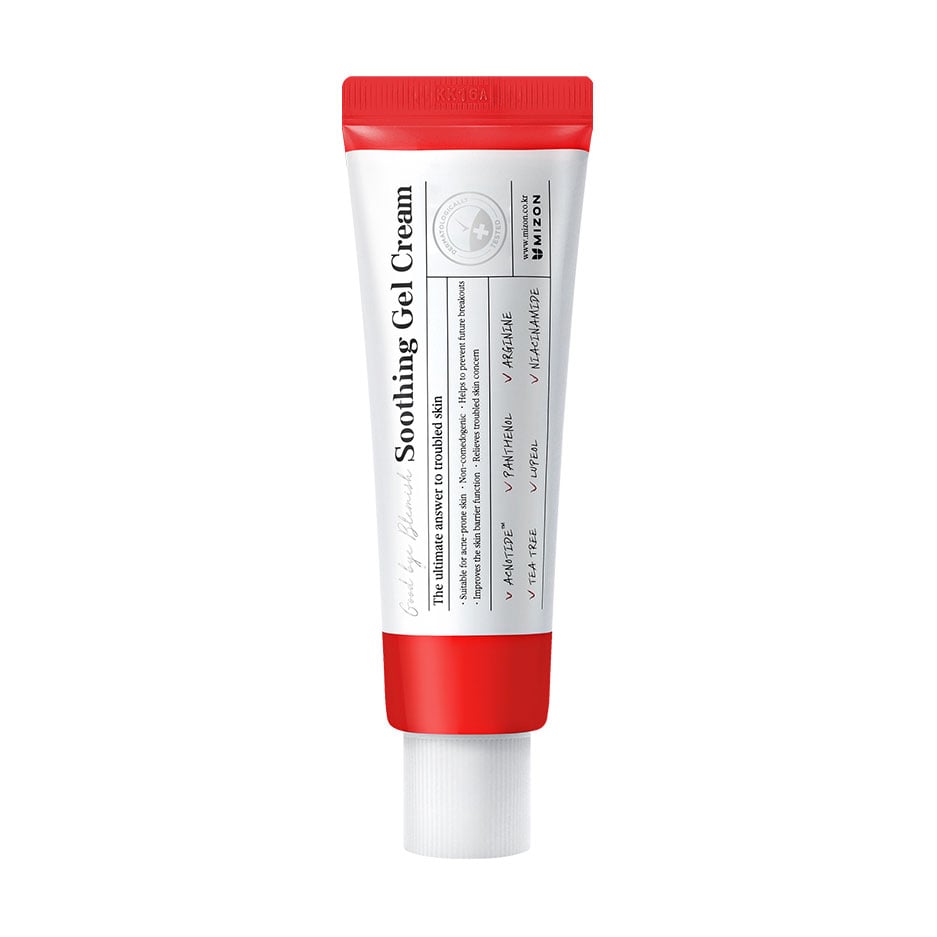 Заспокійливий гель-крем для обличчя Mizon Good Bye Blemish Soothing Gel Cream для проблемної шкіри, з пептидами, 55 мл