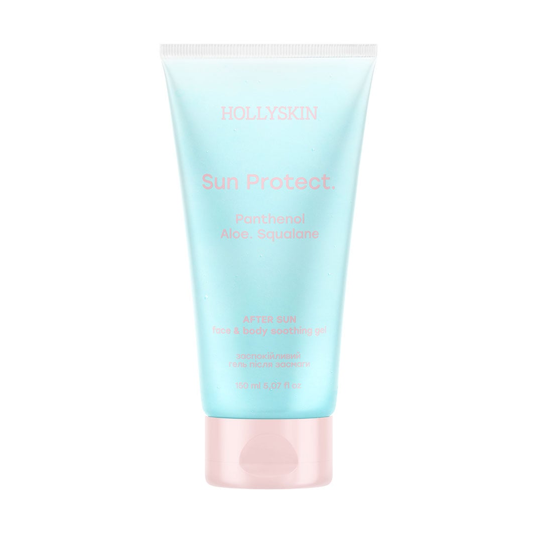 Заспокійливий гель після засмаги Hollyskin Sun Protect After Sun Face &amp; Body Soothing Gel з алое вера та пантенолом, 150 мл