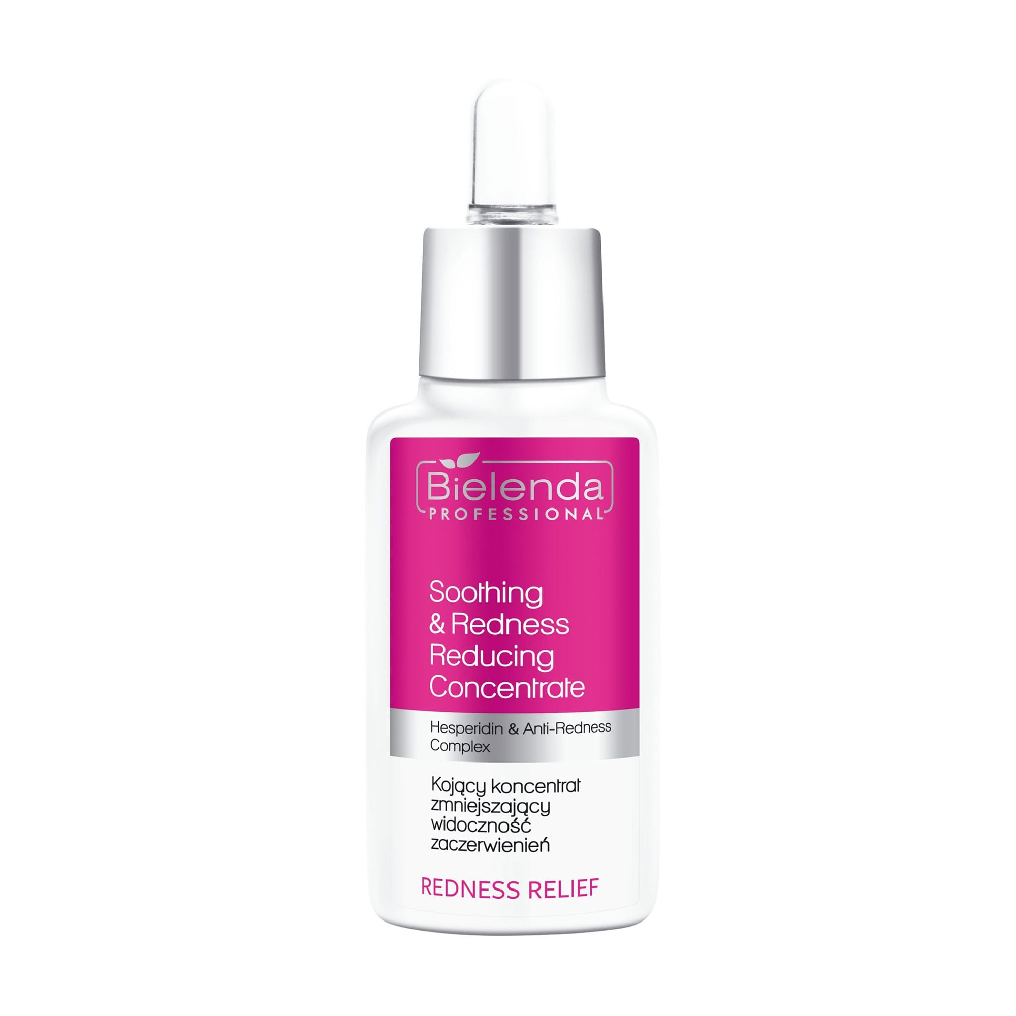Заспокійливий концентрат для обличчя Bielenda Professional Redness Relief Soothing And Redness Reducing Concentrate що зменшує видимість почервонінь, 30 мл