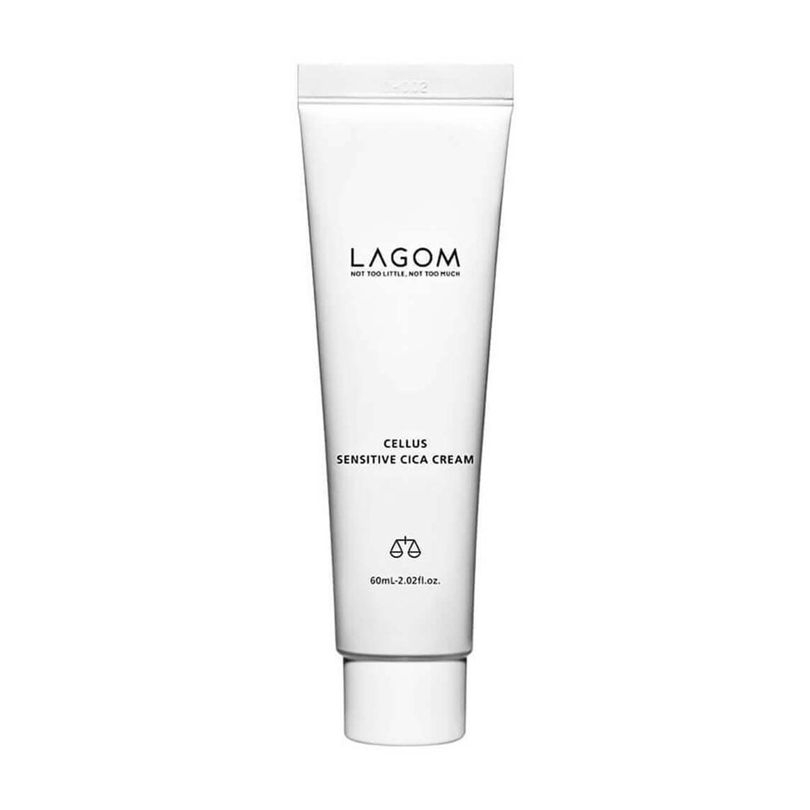 Заспокійливий крем для чутливої та проблемної шкіри обличчя LAGOM Cellus Sensitive Cica Cream, 60 мл