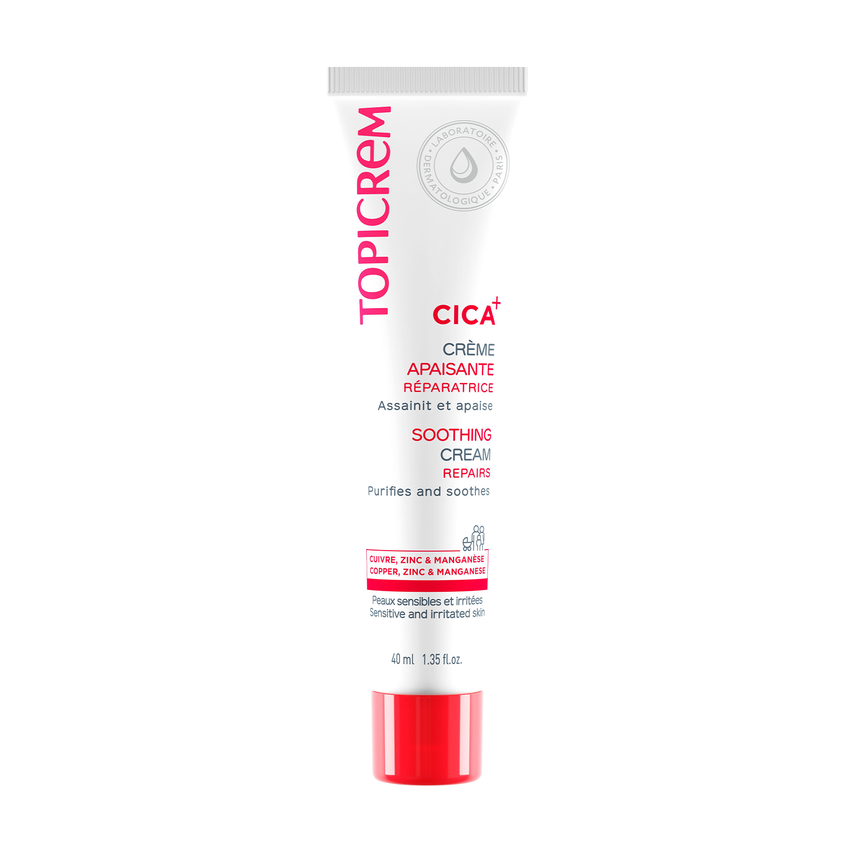 Заспокійливий крем для обличчя Topicrem CICA Soothing Cream, 40 мл