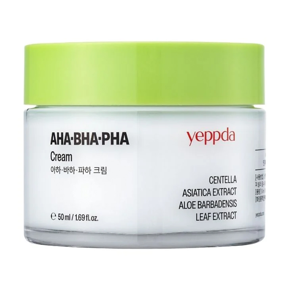Заспокійливий крем для обличчя yeppda AHA+ BHA+ PHA Cream, 50 мл