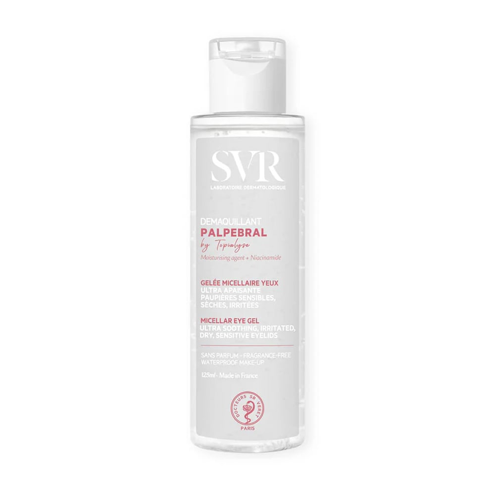 Заспокійливий міцелярний гель для демакіяжу очей SVR Palpebral By Topialyse Makeup Remover, 125 мл