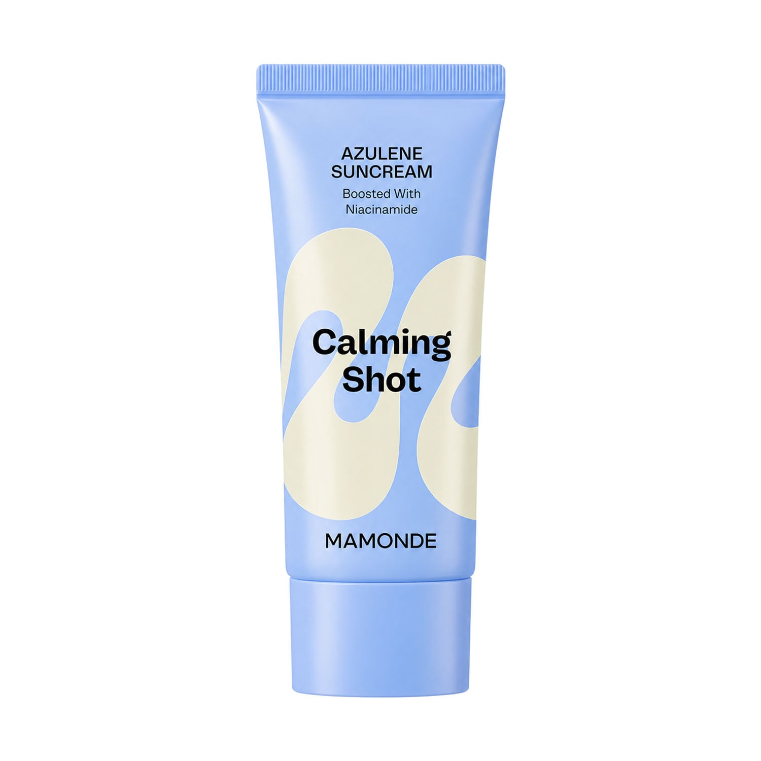 Заспокійливий сонцезахисний крем для обличчя Mamonde Calming Shot Azulene Sun Cream SPF 50+ PA++++, 35 мл