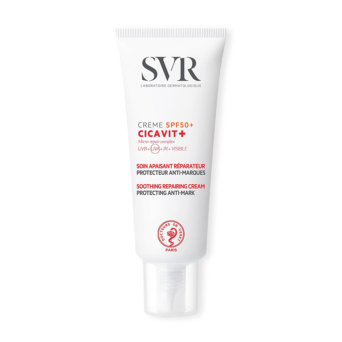 Заспокійливий сонцезахисний крем для обличчя SVR Cicavit+ Cream SPF 50, 40 мл