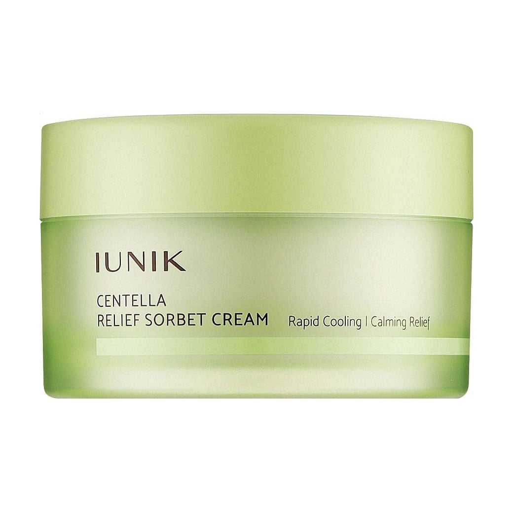 Заспокійливий сорбет-крем для обличчя IUNIK Centella Relief Sorbet Cream з центелою, 50 мл
