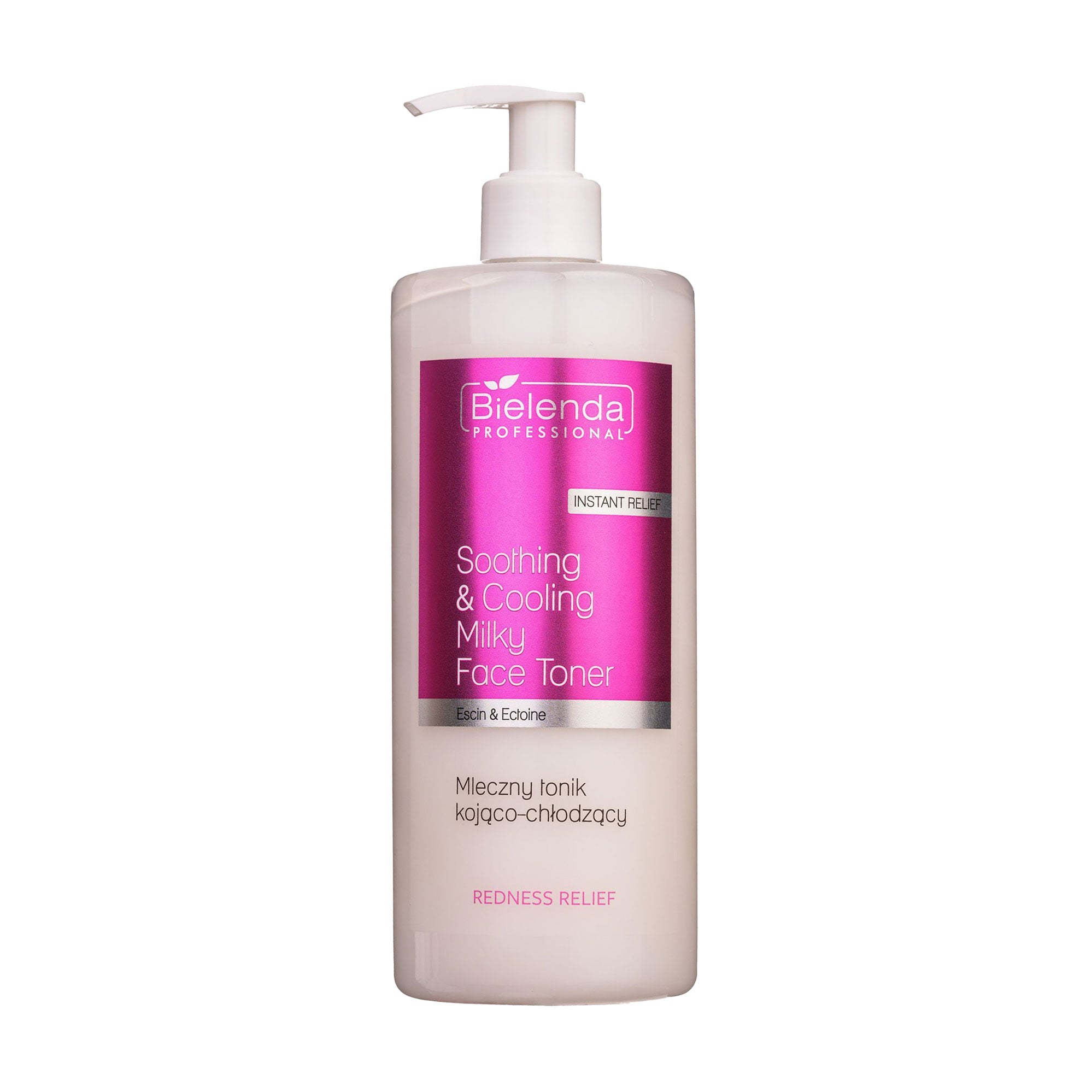 Заспокійливий та охолоджувальний молочний тонік для обличчя Bielenda Professional Redness Relief Soothing And Cooling Milky Face Toner, 500 мл