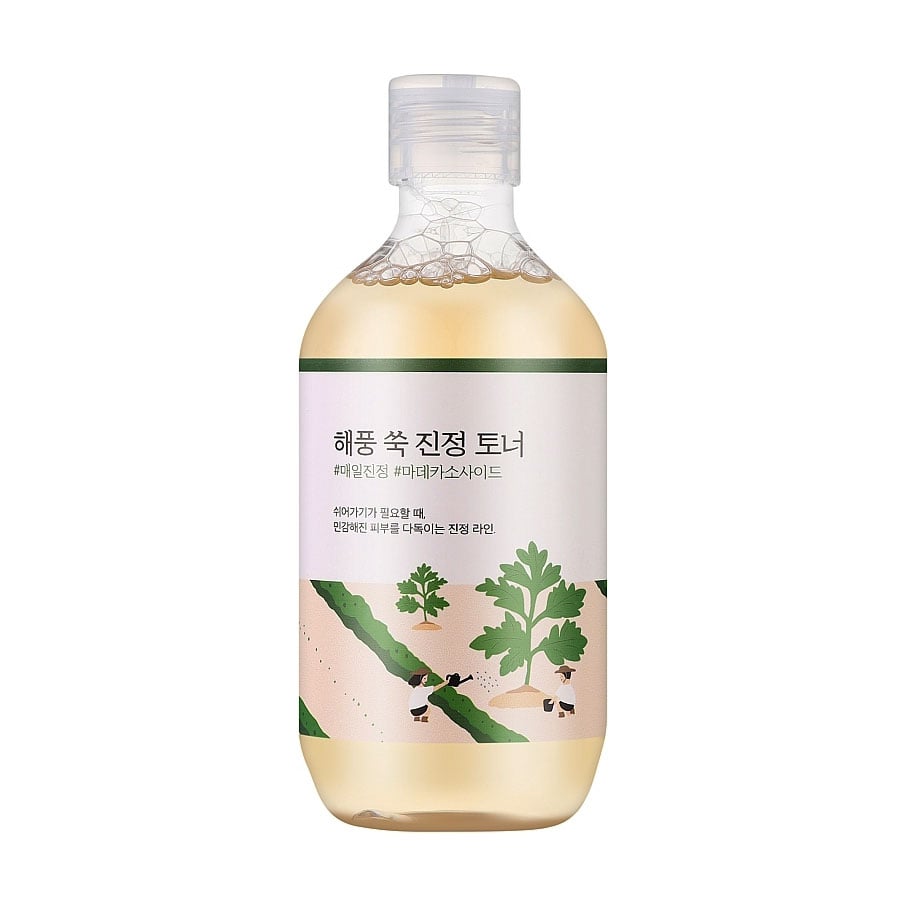 Заспокійливий тонер для обличчя Round Lab Mugwort Calming Toner з морським полином, 300 мл