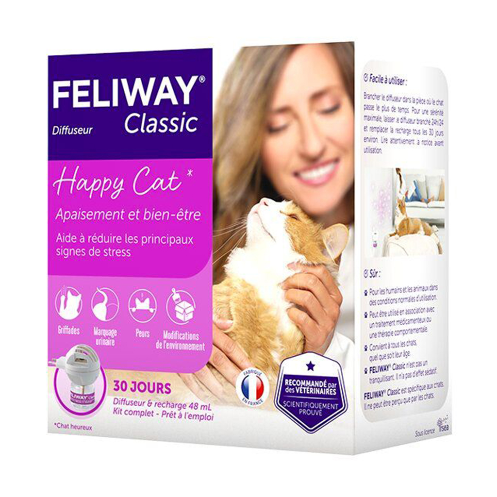Заспокійливий засіб для котів Ceva Feliway Classic дифузор + змінний блок, 48 мл