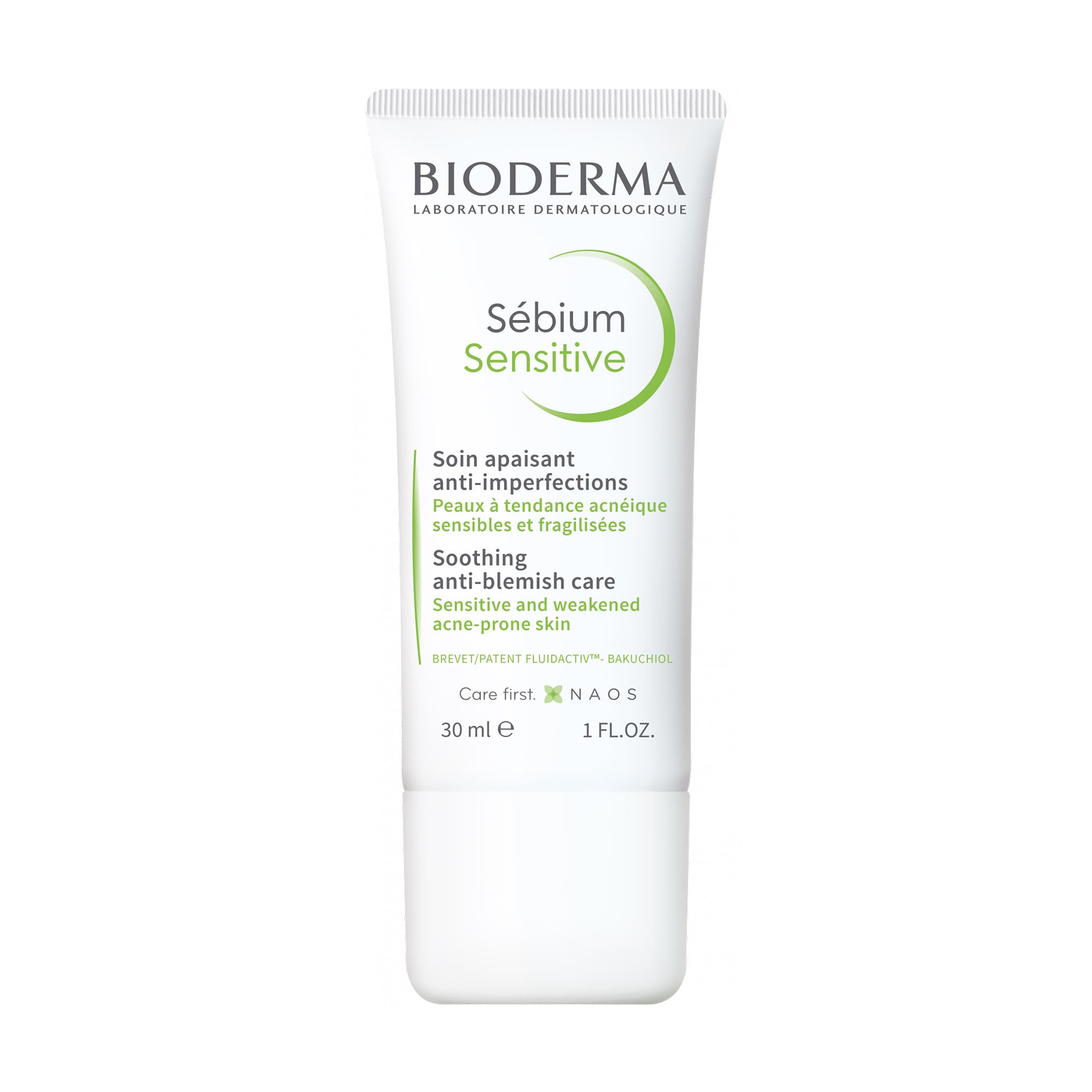Заспокійливий засіб для обличчя Bioderma Sebium Sensitive Soothing Anti-Blemish Care для проблемної шкіри, 30 мл