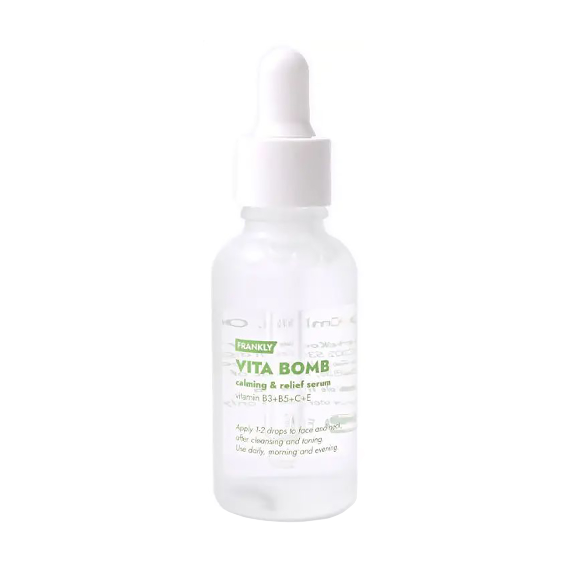 Заспокоювальна сироватка для обличчя Frankly Vita Bomb Calming &amp; Relief Serum з вітамінами, 30 мл