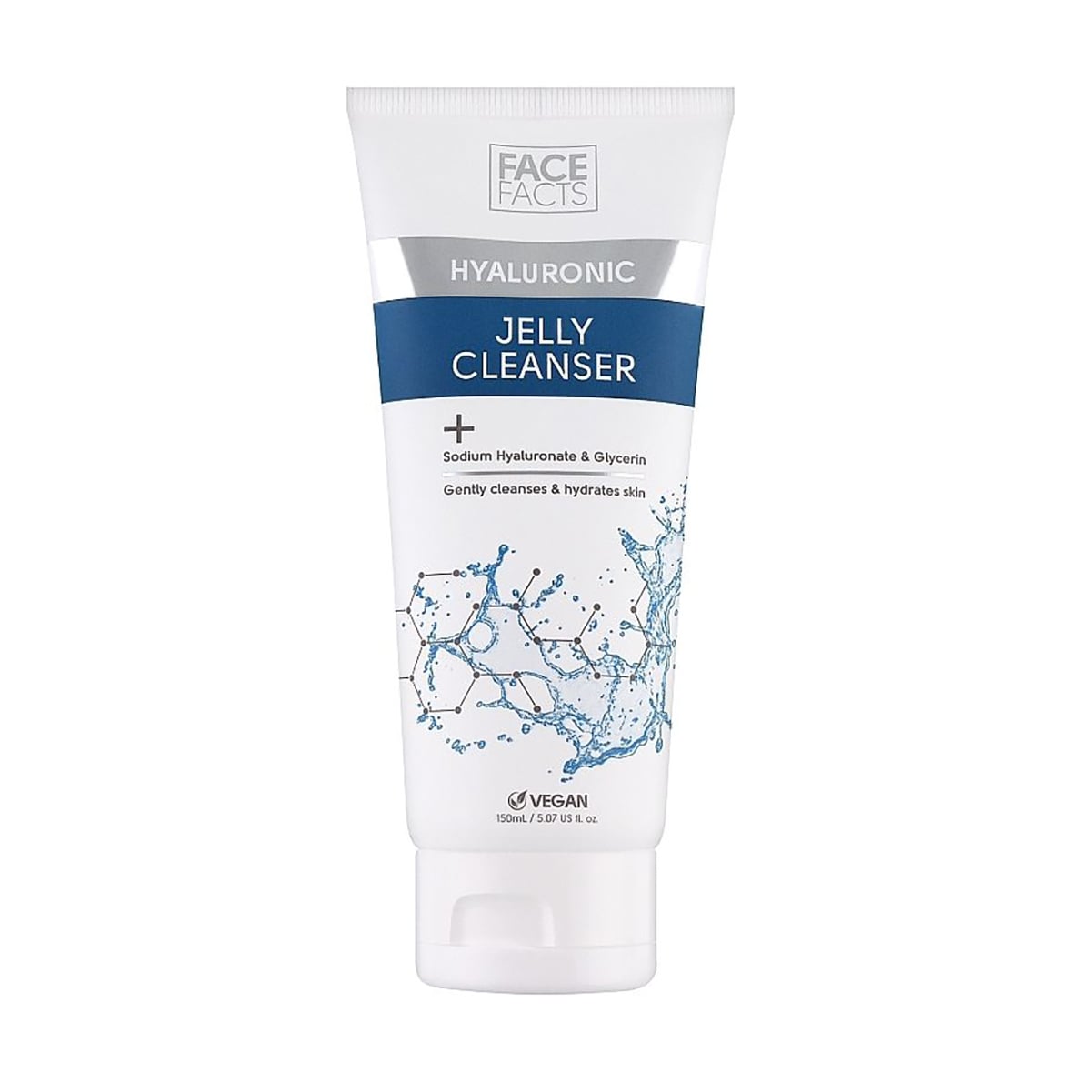 Желе для очищення обличчя Face Facts Hyaluronic Jelly Cleanser з гіалуроновою кислотою, 150 мл