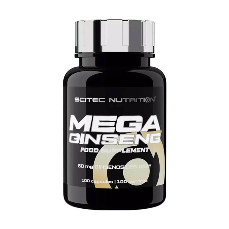 Женьшень Scitec Nutrition Mega Ginseng 60 мг, 100 капсул