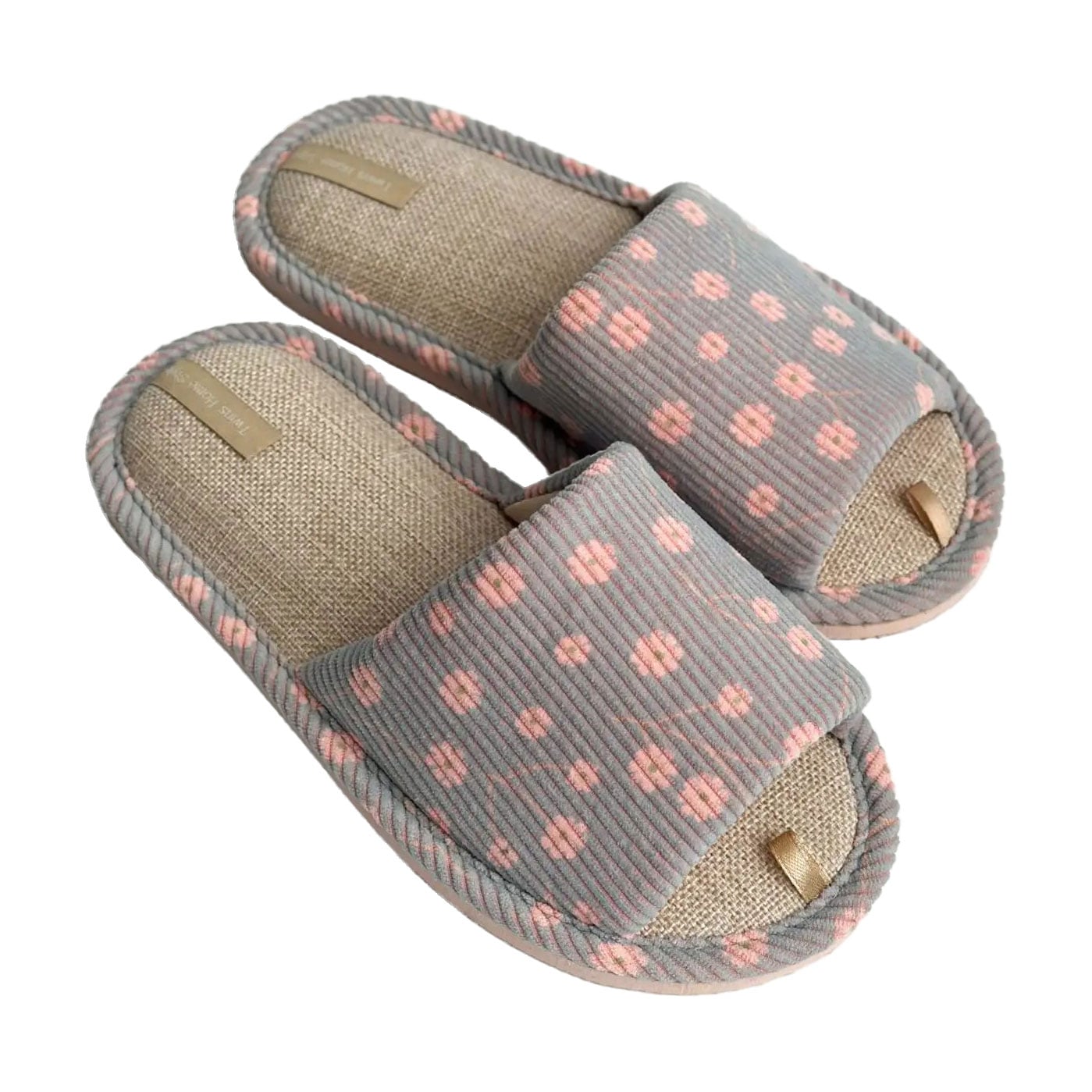 Жіночі домашні капці Twins HS-VL вельвет, Spring Blue, розмір 38-39 (25 см)