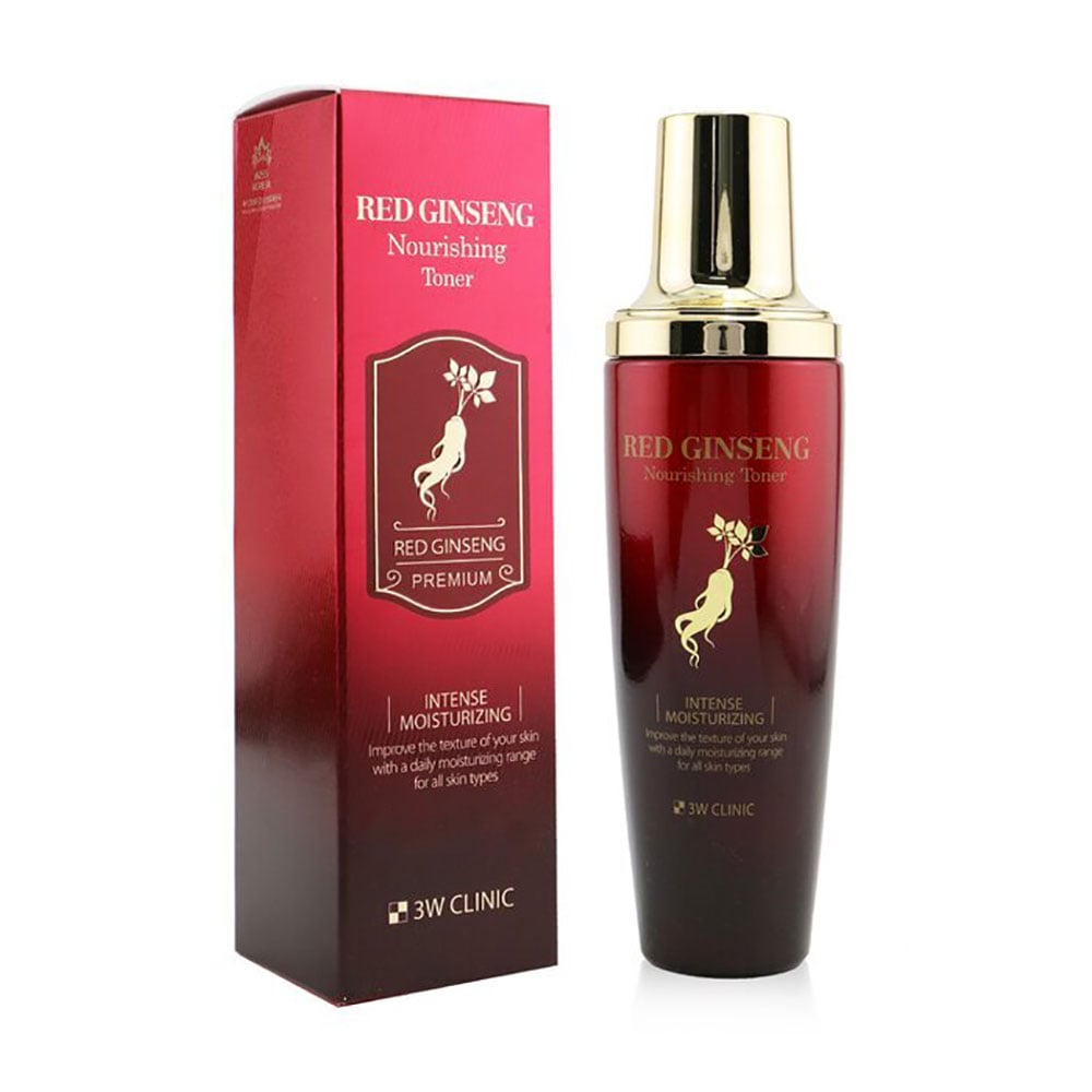 Живлячий тонер для обличчя 3W Clinic Red Ginseng Nourishing Toner з червоним женьшенем, 130 мл
