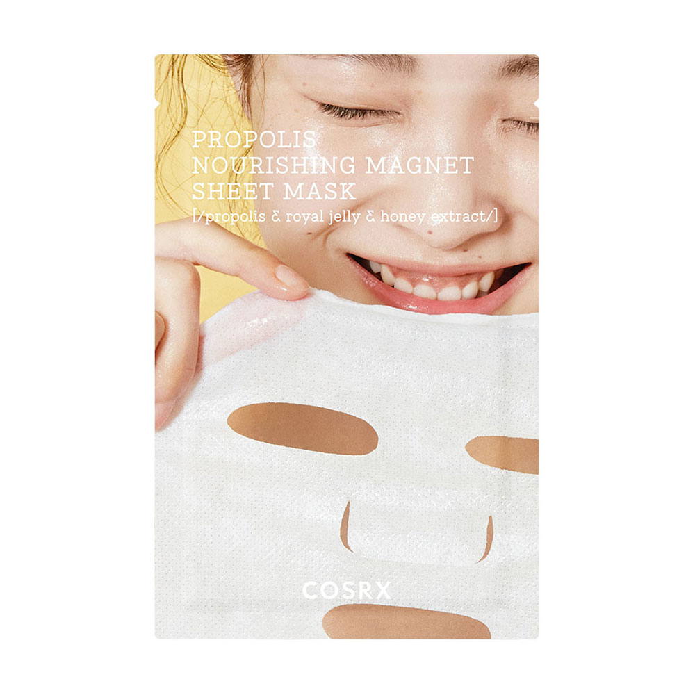 Живильна ампульна тканинна маска для обличчя COSRX Full Fit Propolis Nourishing Magnet Sheet Mask з прополісом, 20 мл