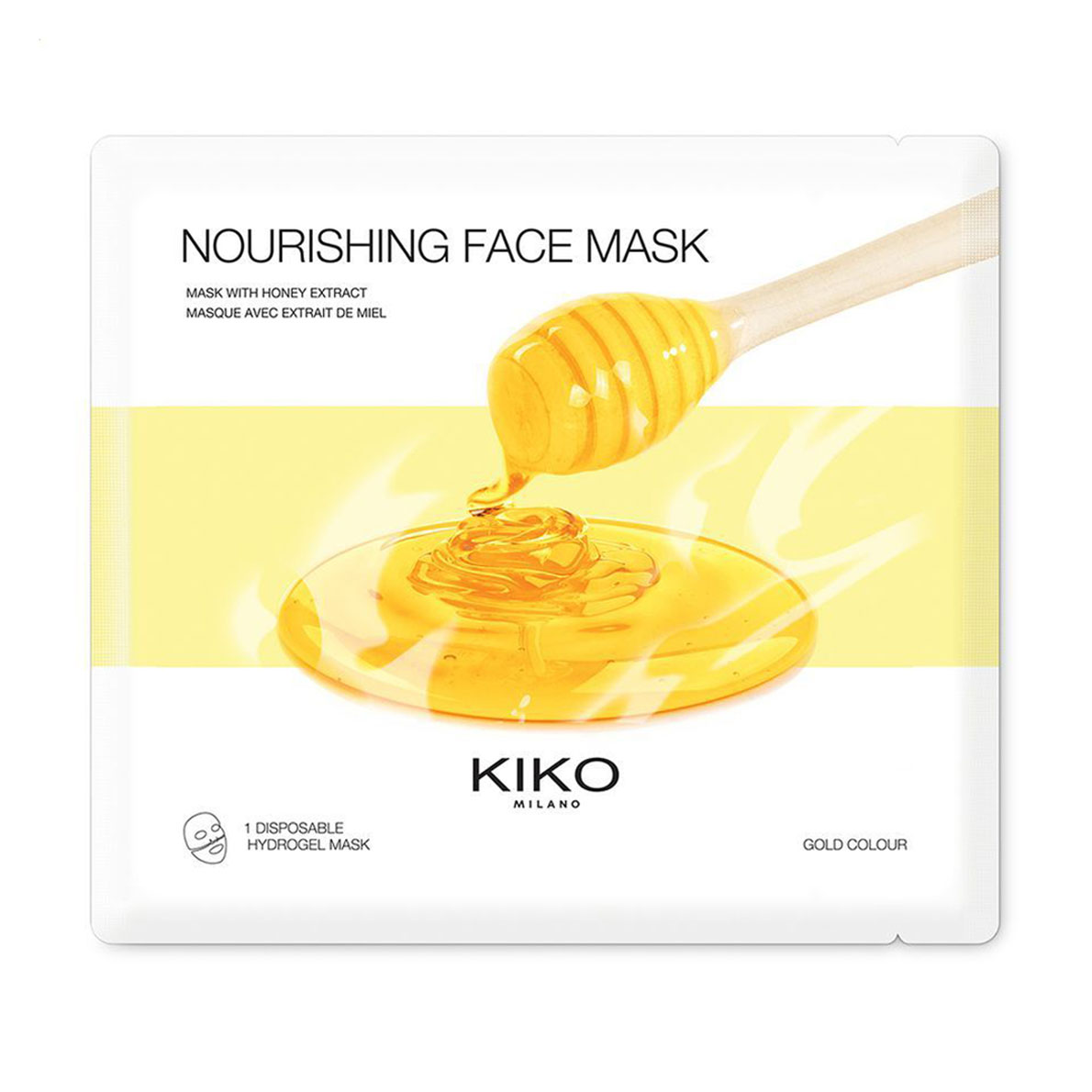 Живильна гідрогелева маска для обличчя Kiko Milano Nourishing Face Mask з екстрактом меду, 45 г