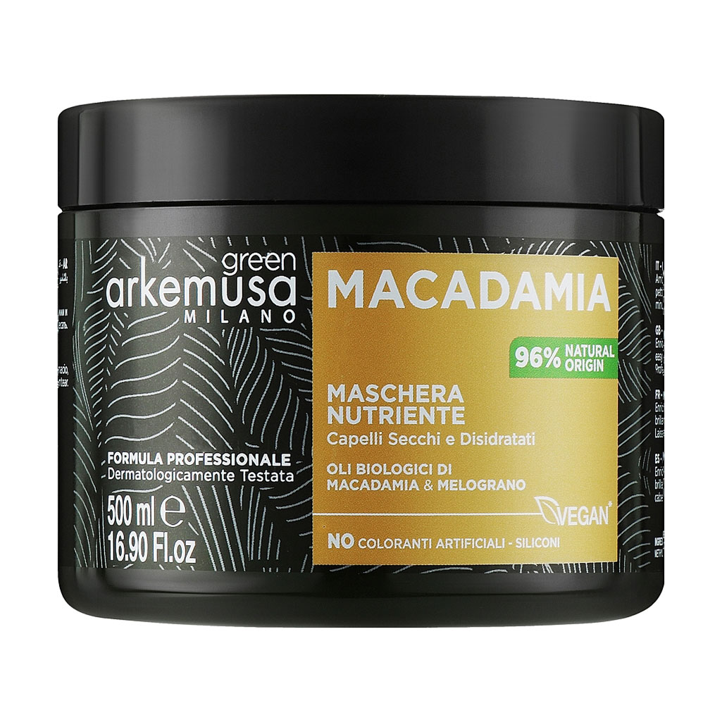 Живильна маска Arkemusa Green Macadamia Hair Mask для сухого волосся, з макадамією, 500 мл