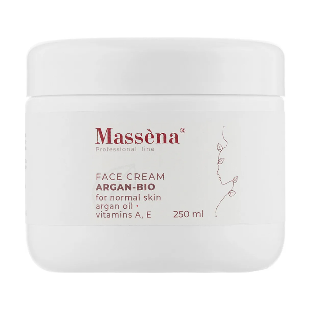 Живильна маска для обличчя Massena Face Mask Argan-Bio For Normal Skin, 250 мл