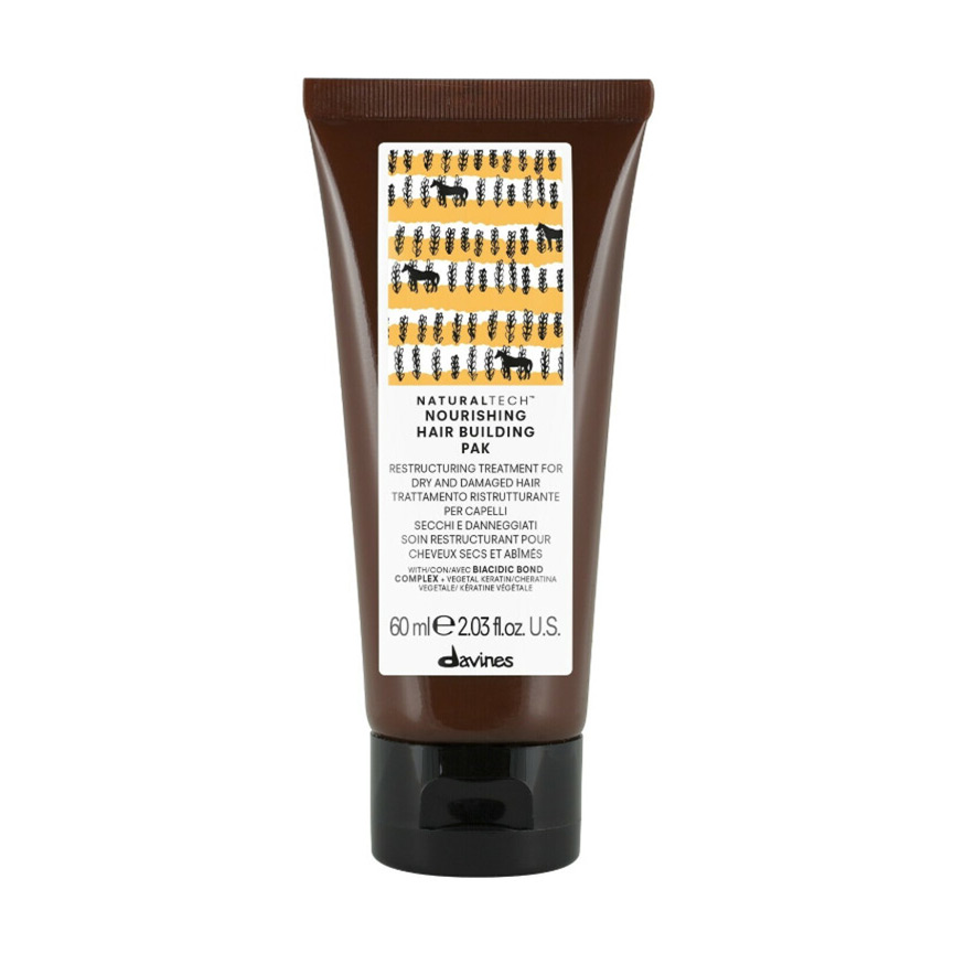 Живильна маска для волосся Davines NaturalTech Nourishing Bulding Pak, 60 мл