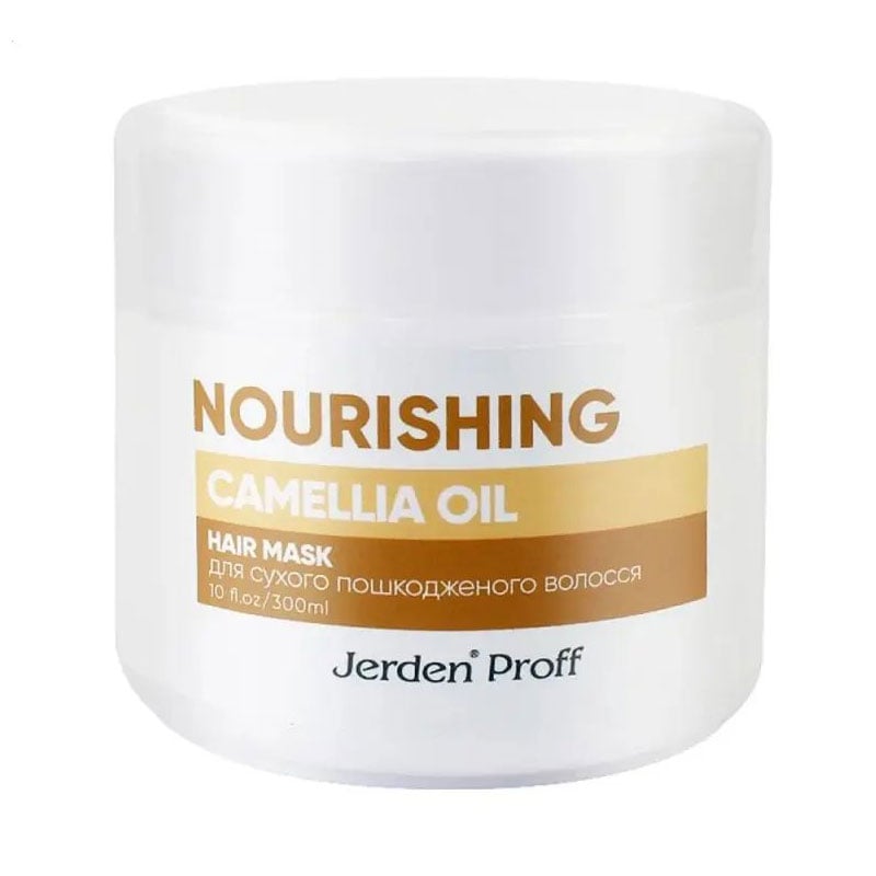 Живильна маска Jerden Proff Nourishing Camellia Oil Hair Mask для сухого та пошкодженого волосся, з олією камелії, 300 мл