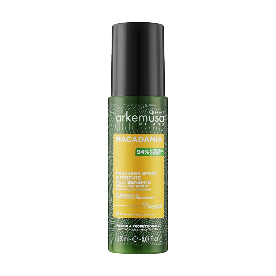 Живильна маска-спрей Arkemusa Green Macadamia Hair Mask Spray для сухого волосся, з макадамією, 150 мл
