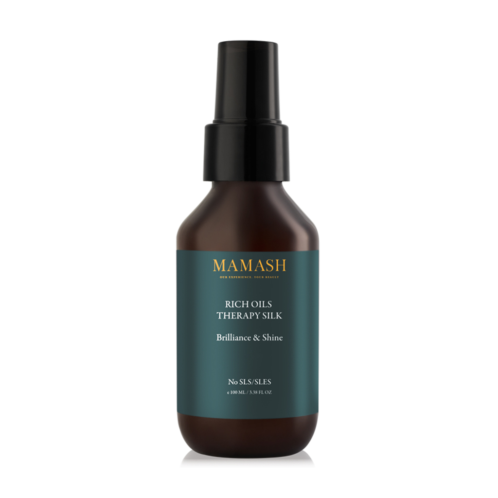 Живильна суха олія Mamash Rich Oils Therapy Silk для сяяння та блиску волосся, з цінними оліями, 100 мл