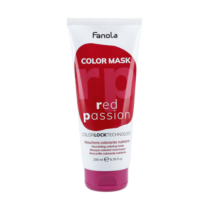 Живильна тонувальна маска для волосся Fanola Color Mask Red Passion, 200 мл
