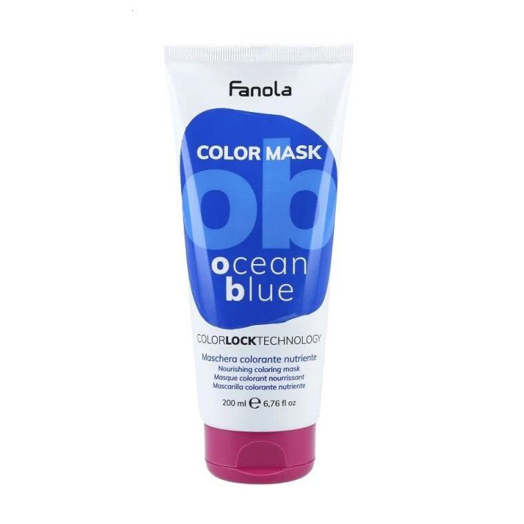 Живильна тонувальна маска для волосся Fanola Color Mask Ocean Blue, 200 мл