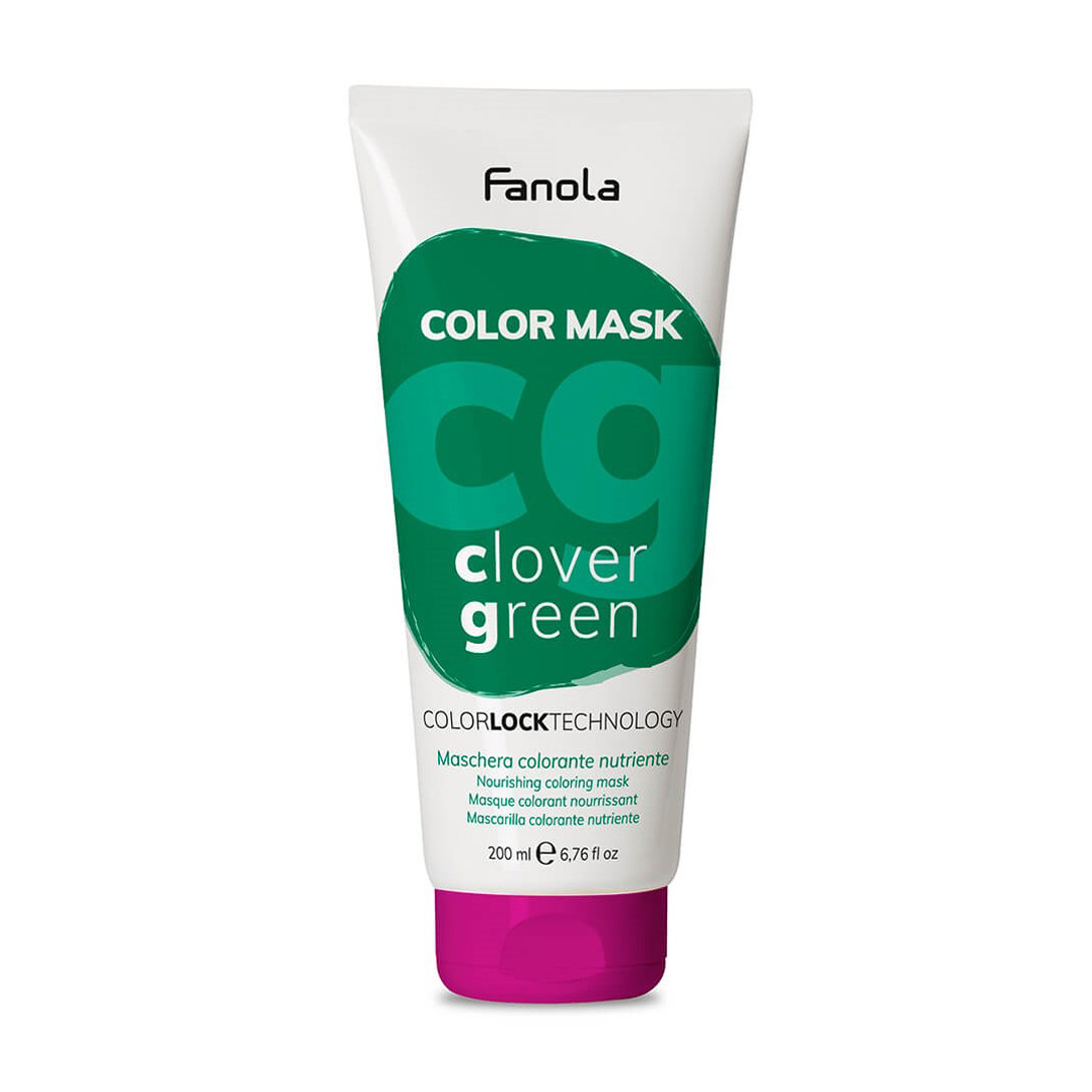 Живильна тонувальна маска для волосся Fanola Color Mask Clover Green, 200 мл
