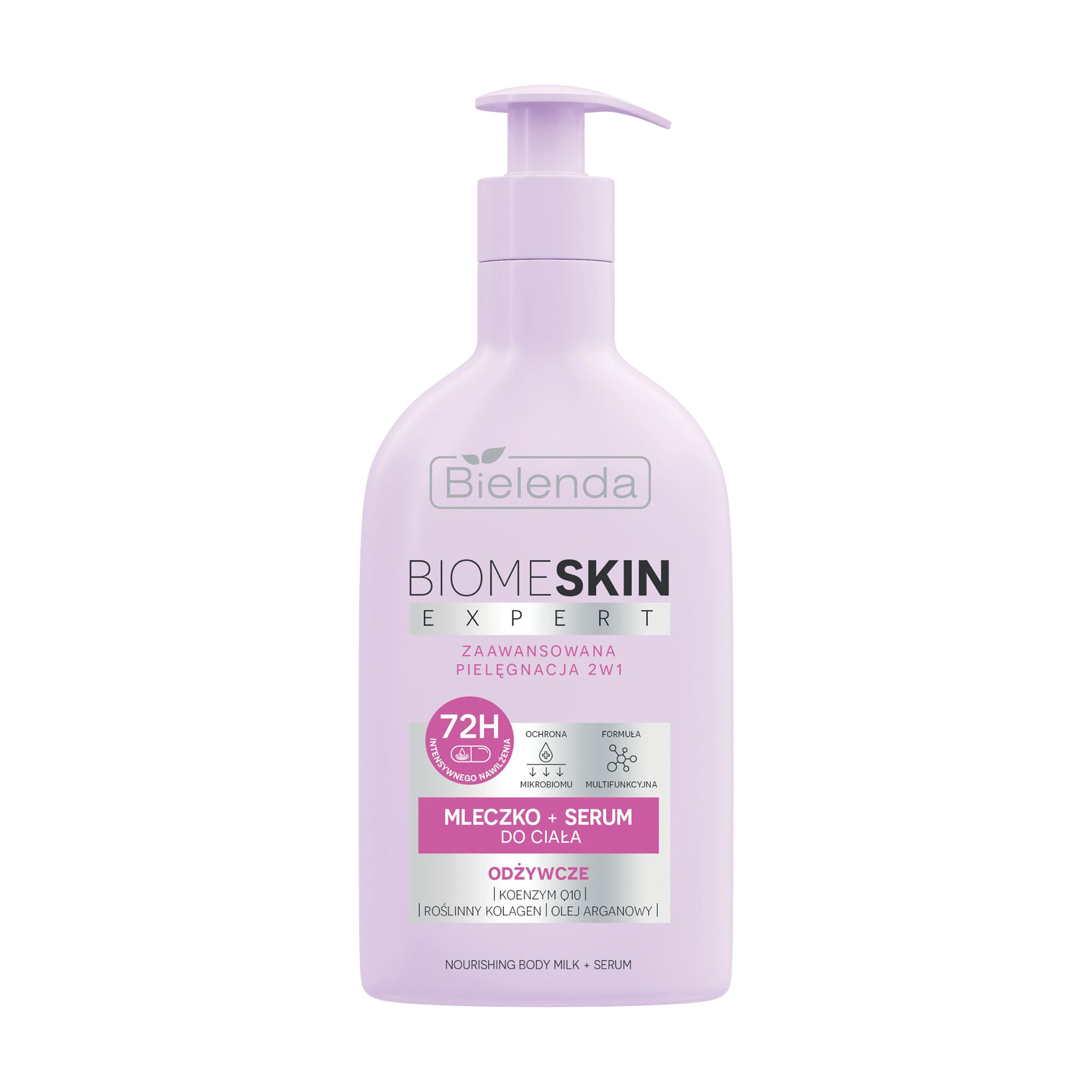 Живильне молочко + сироватка для тіла 2 в 1 Bielenda Biome Skin Expert Nourishing Body Milk + Serum, 350 мл