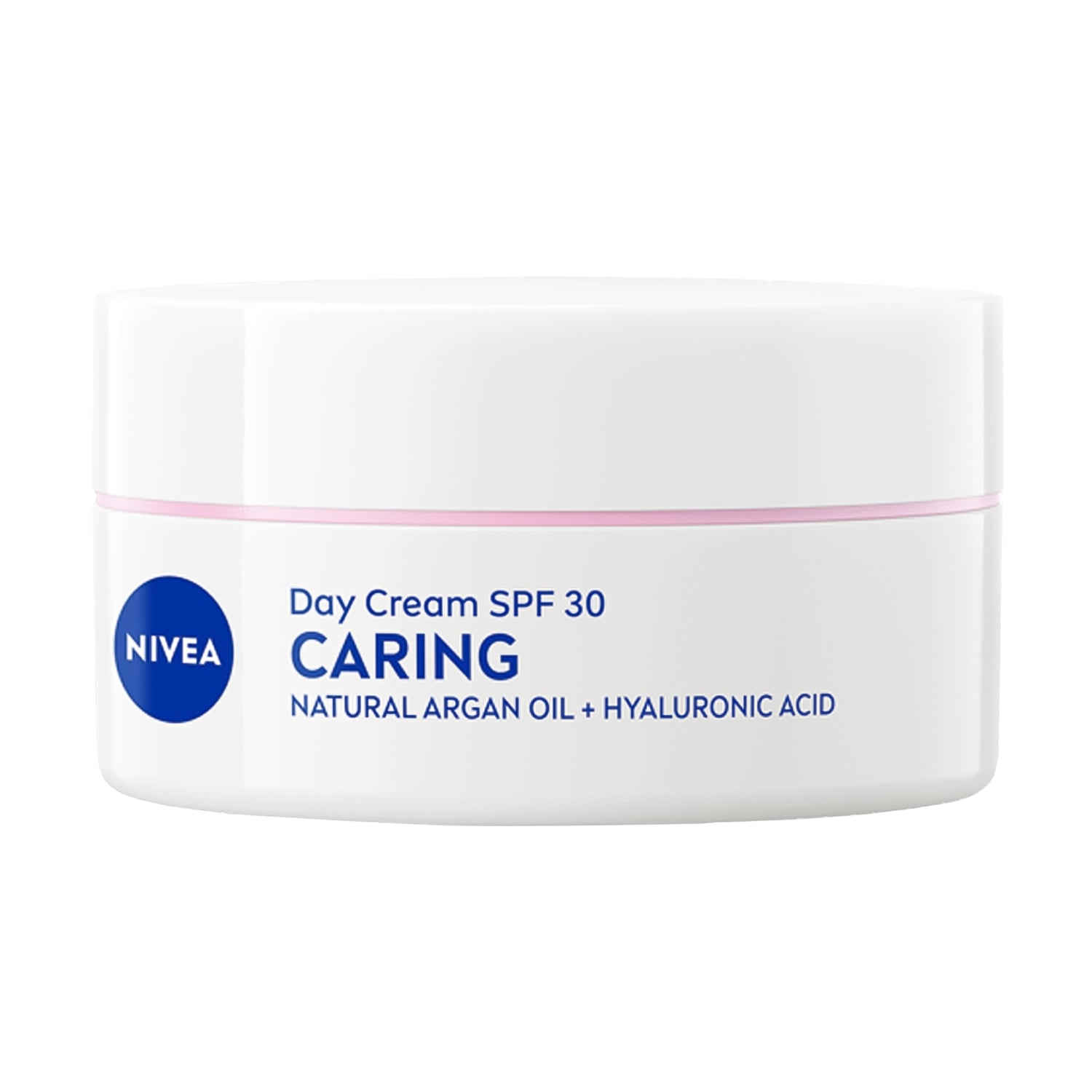 Живильний денний крем NIVEA SPF 30 для сухої шкіри обличчя, з аргановою олією та гіалуроновою кислотою, 50 мл