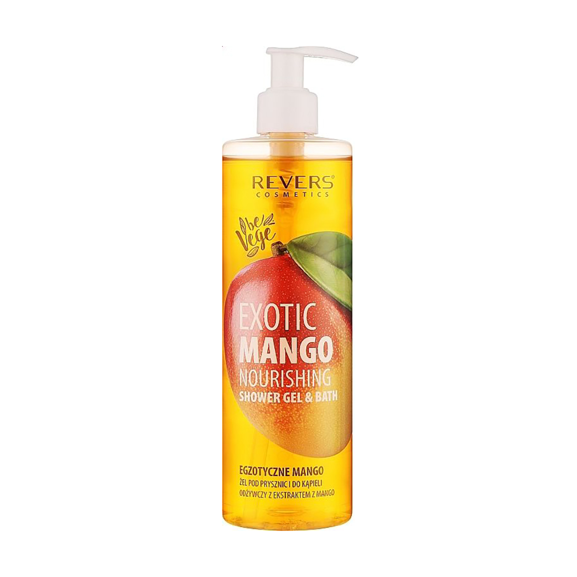 Живильний гель для душу та ванни Revers Cosmetics Nourishing Shower Gel &amp; Bath Екзотичне манго, 400 мл