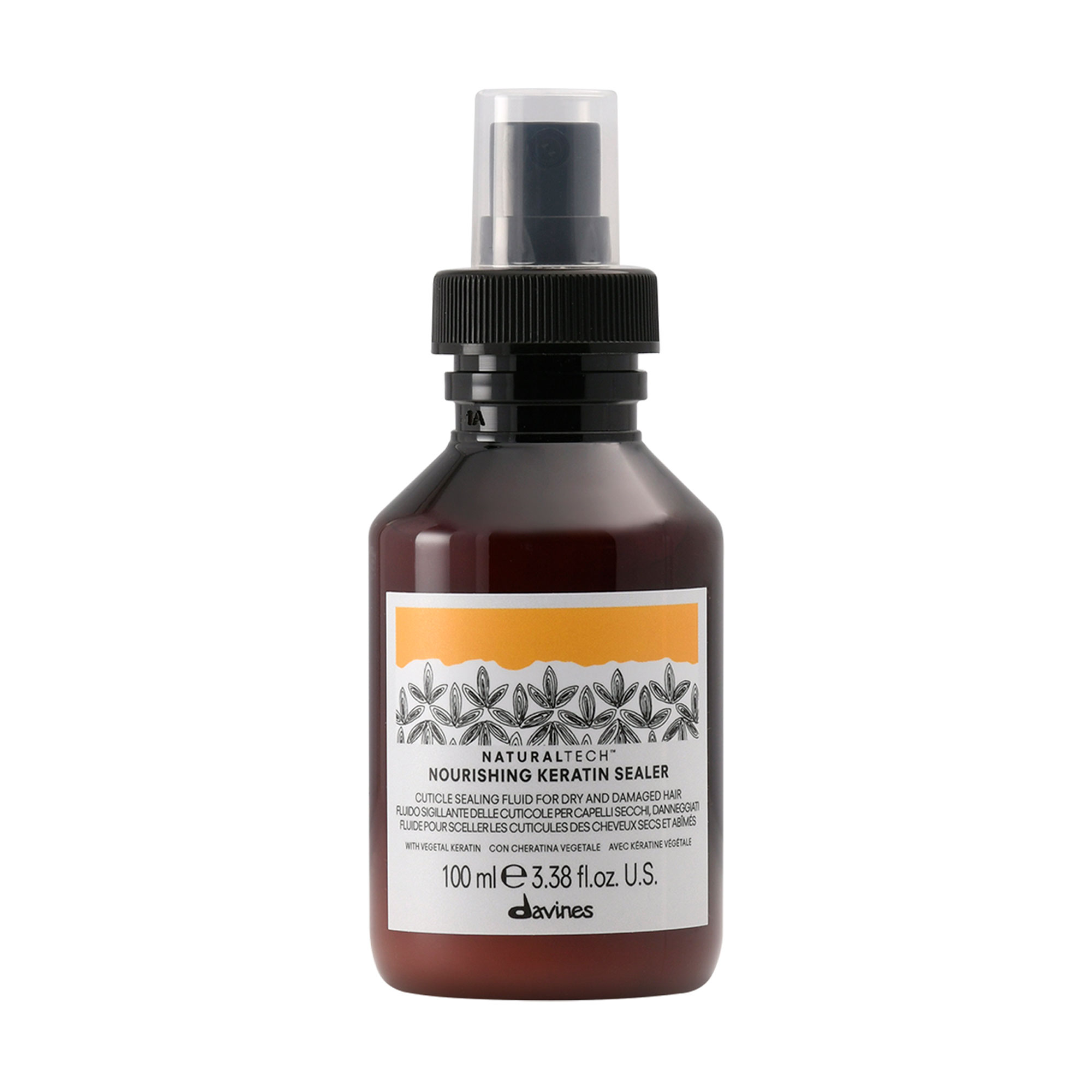 Живильний кератиновий флюїд для волосся Davines Naturaltech Nourishing Keratin Sealer, 100 мл