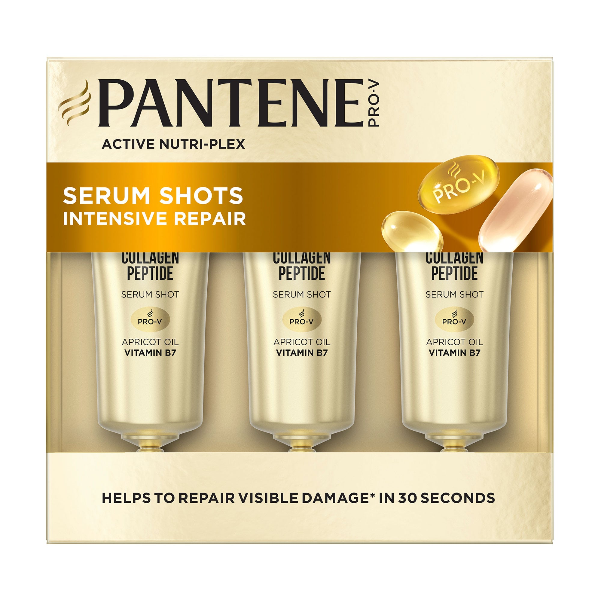 Живильний коктейль для волосся Pantene Pro-V Intensive Repair Інтенсивне відновлення, в ампулах, 3*15 мл