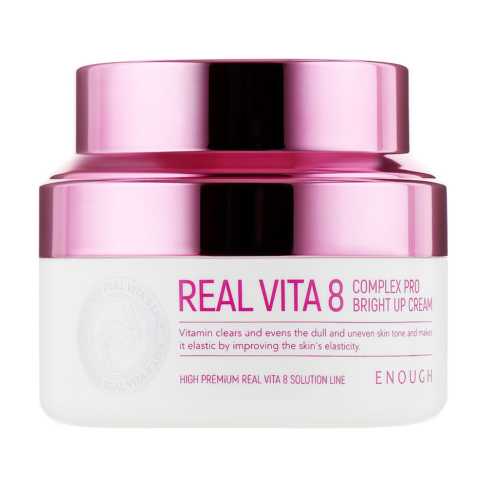 Живильний крем для обличчя Enough Real Vita 8 Complex Pro Bright Up Cream з вітамінами, 50 мл