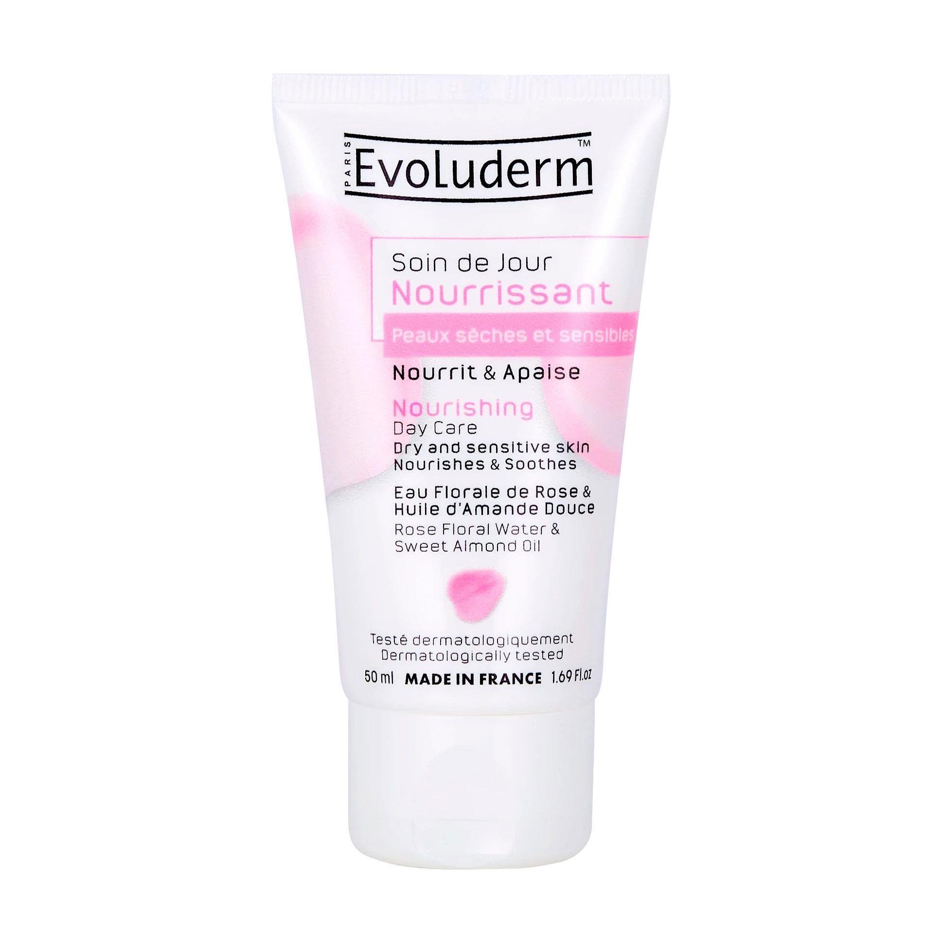 Живильний крем для обличчя Evoluderm Nourishing Day Care для сухої та чутливої шкіри, 50 мл