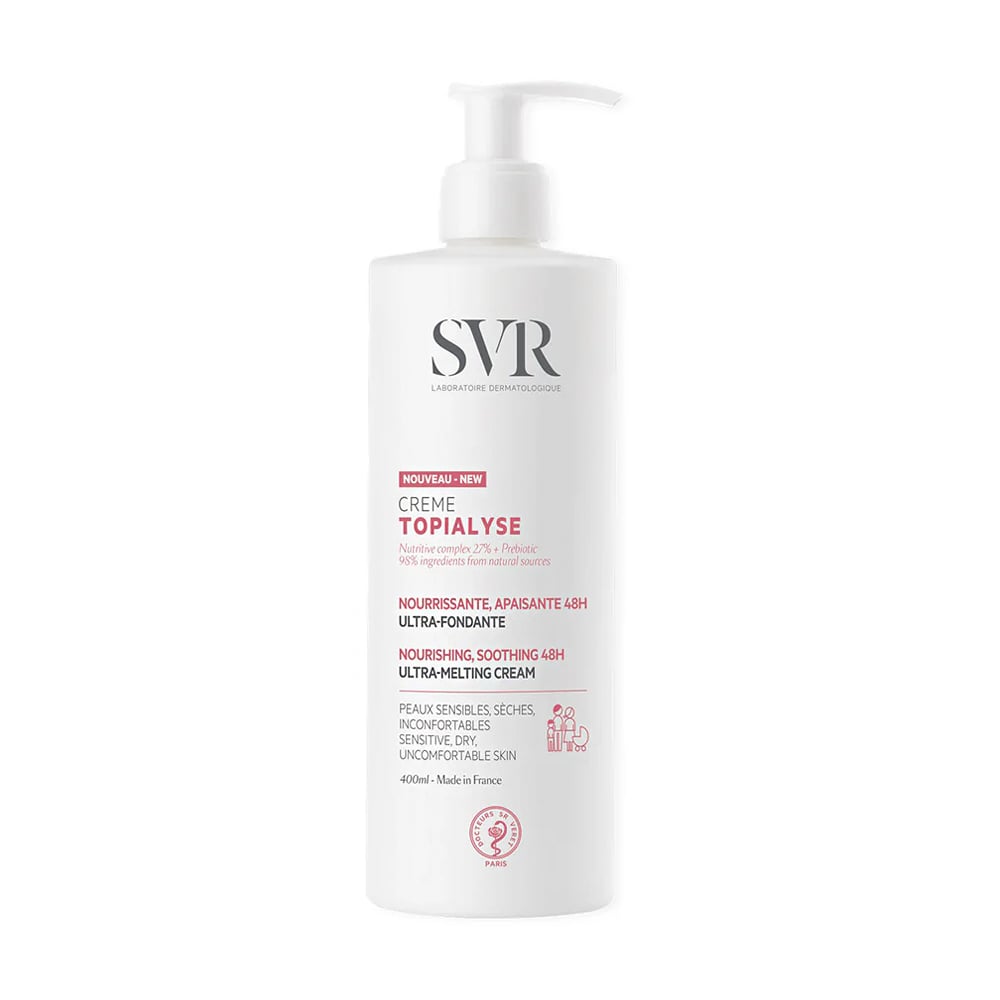 Живильний крем для обличчя та тіла SVR Topialyse Ultra-Melting Cream, 400 мл