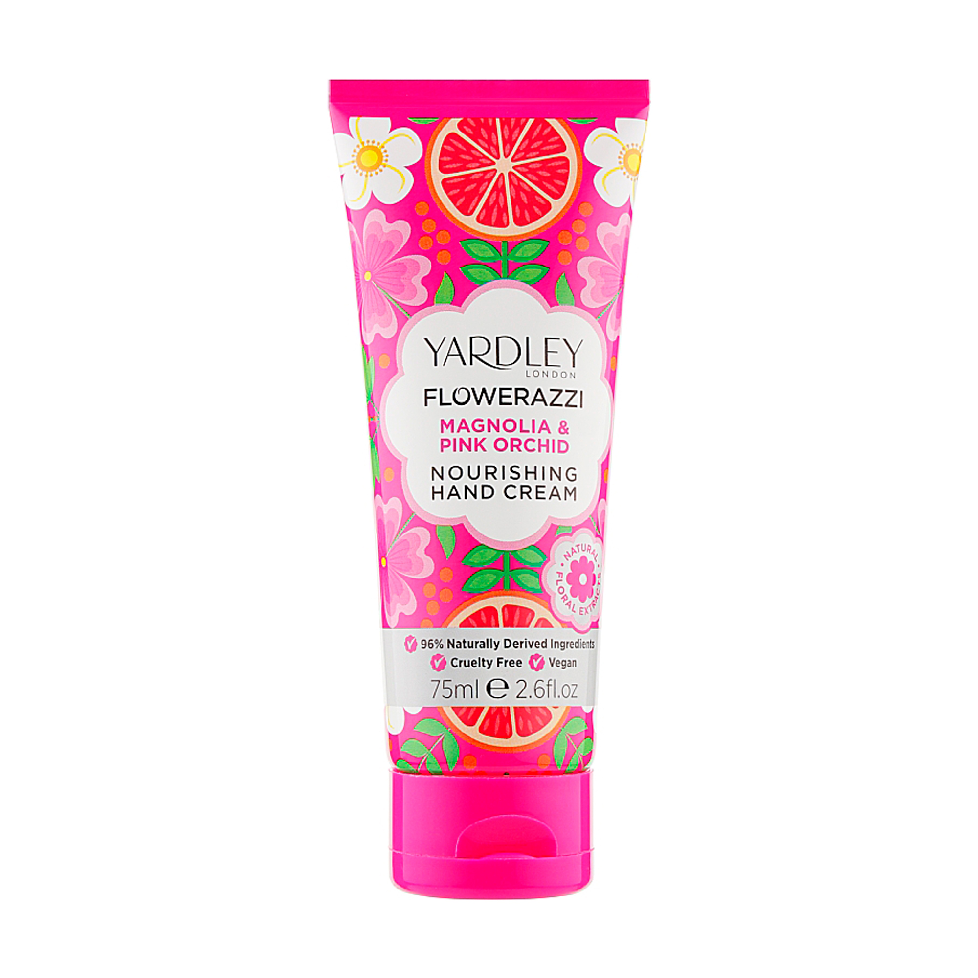 Живильний крем для рук Yardley Flowerazzi Magnolia &amp; Pink Orchid Hand Cream, 75 мл