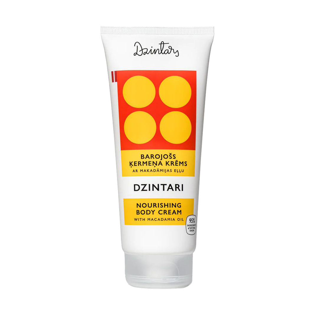 Живильний крем для тіла Dzintars Dzintari Nourishing Body Cream з олією макадамії, 200 мл