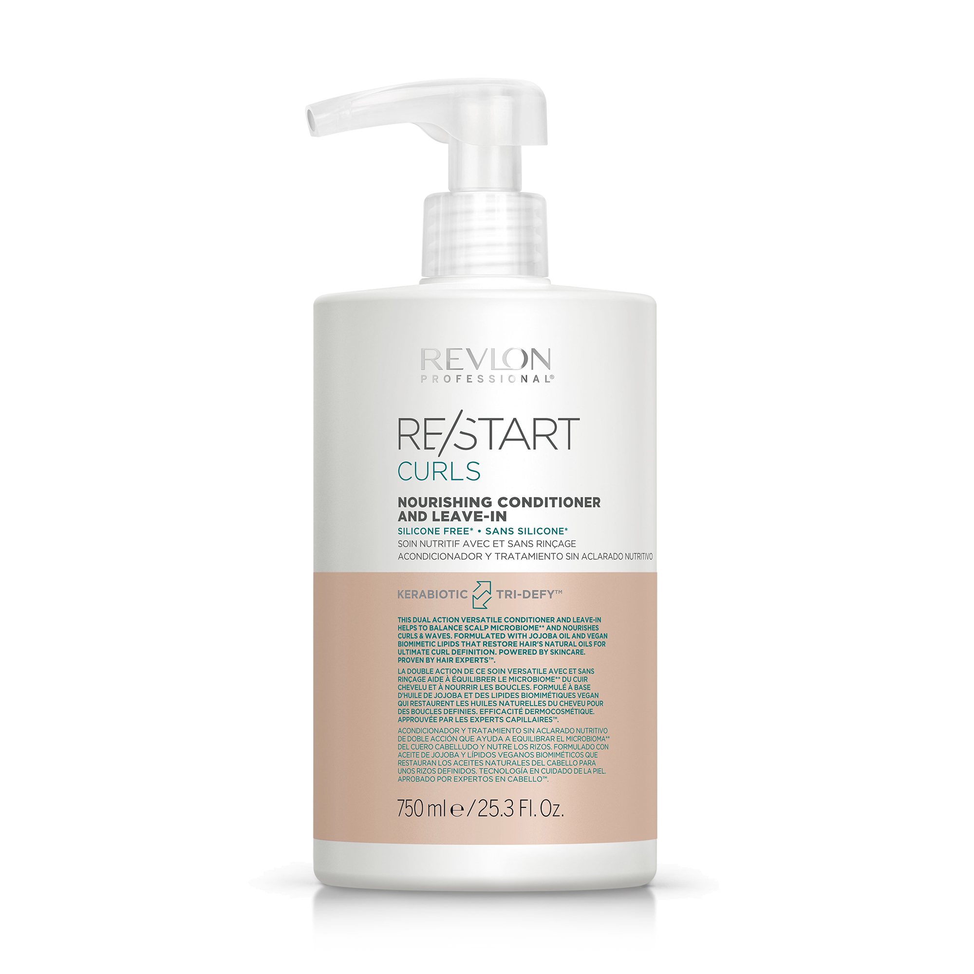 Живильний незмивний кондиціонер Revlon Professional ReStart Curls Nourishing Conditioner And Leav-In для в'юнкого волосся, 750 мл