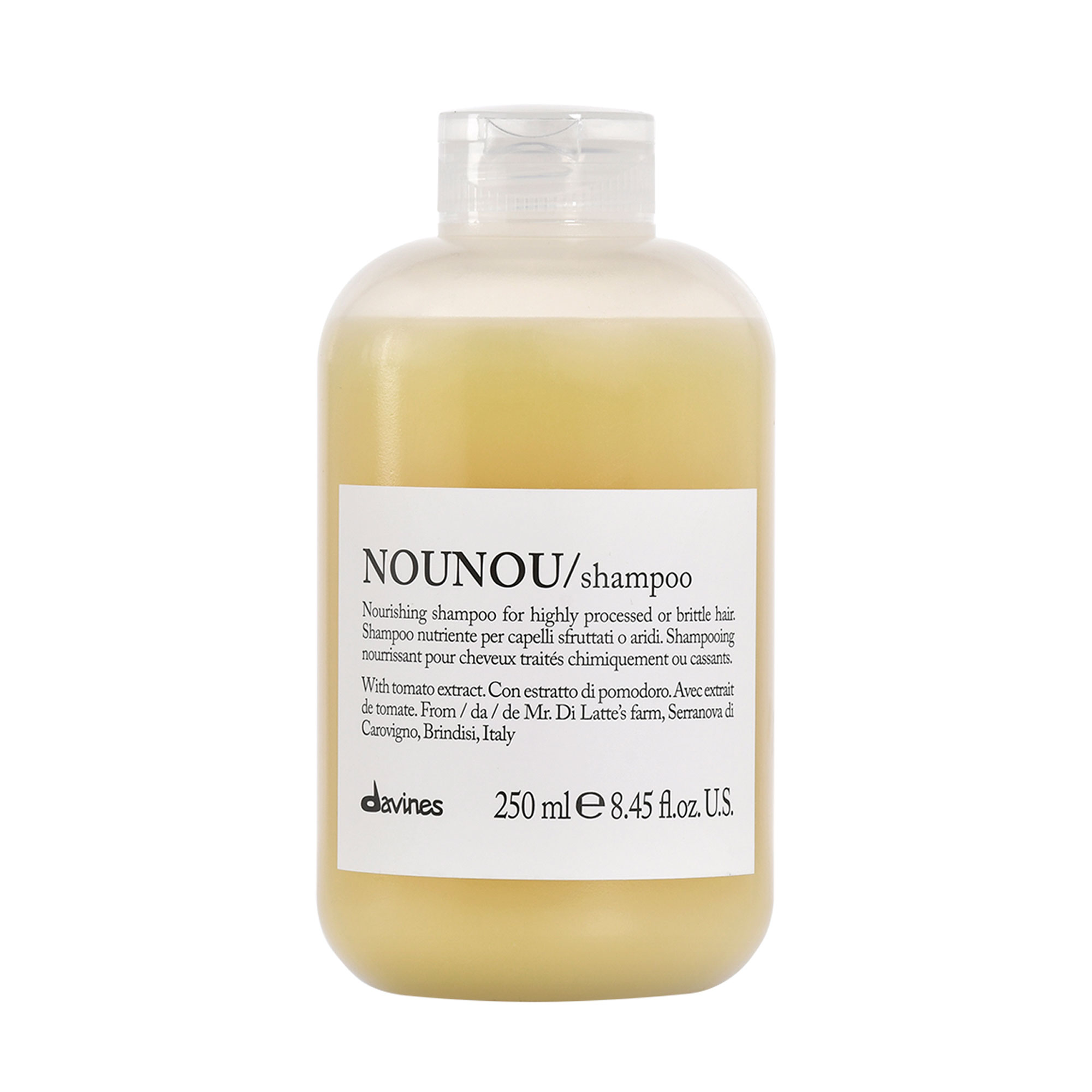 Живильний шампунь Davines Nounou Shampoo для пошкодженого схильного до ламкості волосся, 250 мл