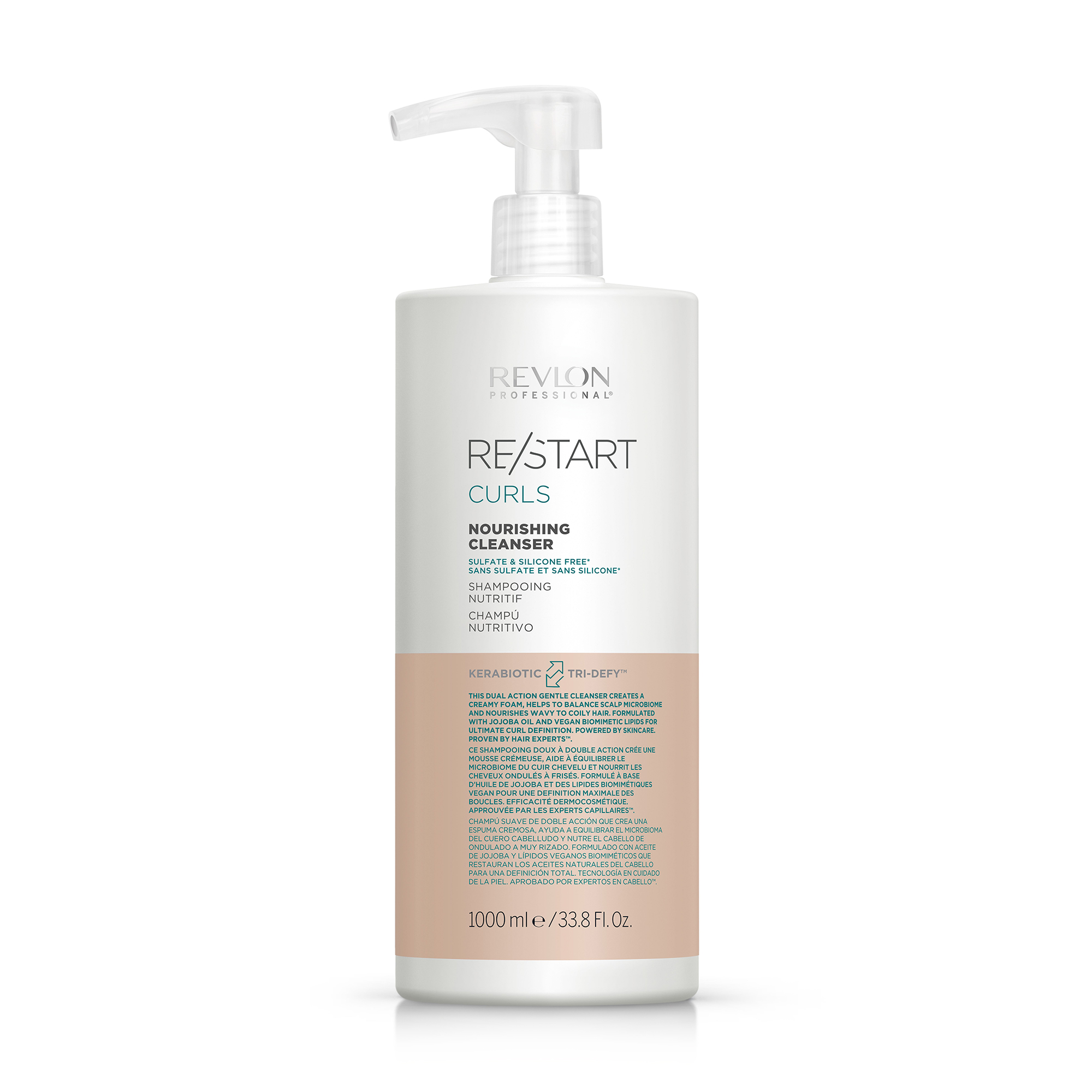 Живильний шампунь Revlon Professional ReStart Curls Nourishing Cleanser для в'юнкого волосся, 1 л