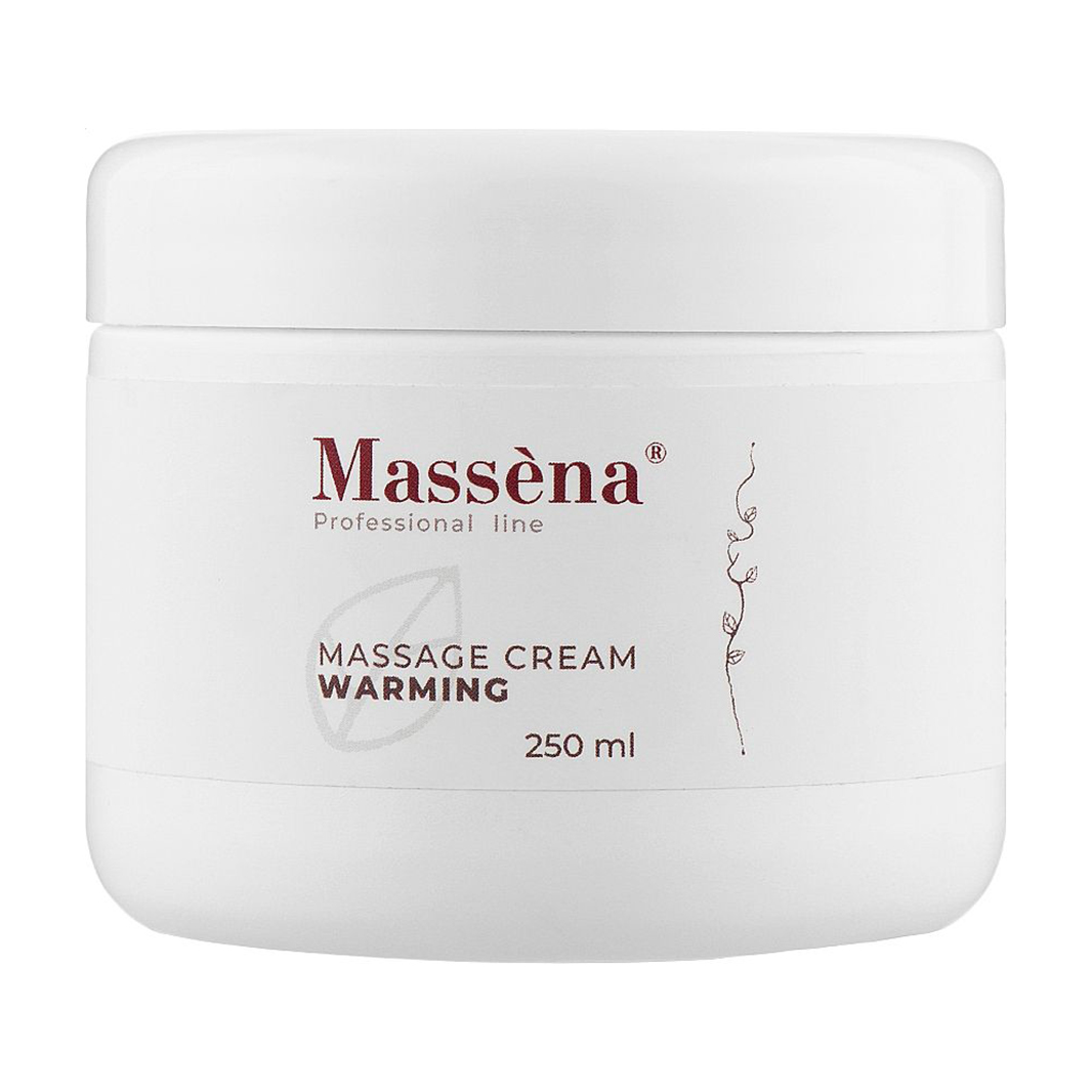 Зігрівальний масажний крем для тіла Massena Warming Massage Cream, 250 мл