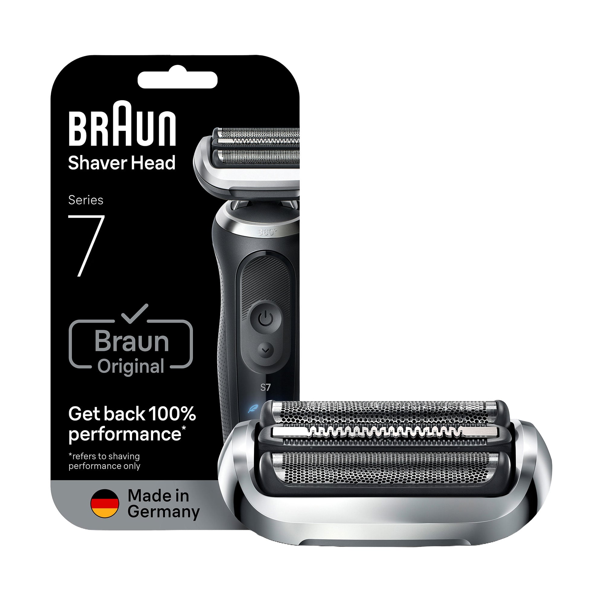 Змінна голівка для електробритви Braun Series 7 74S, срібляста, 1 шт