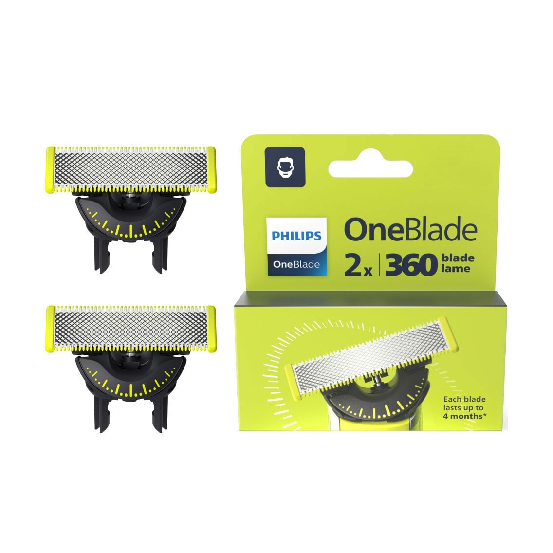 Змінне лезо для електростанка PHILIPS OneBlade, 2 шт (QP420/50)